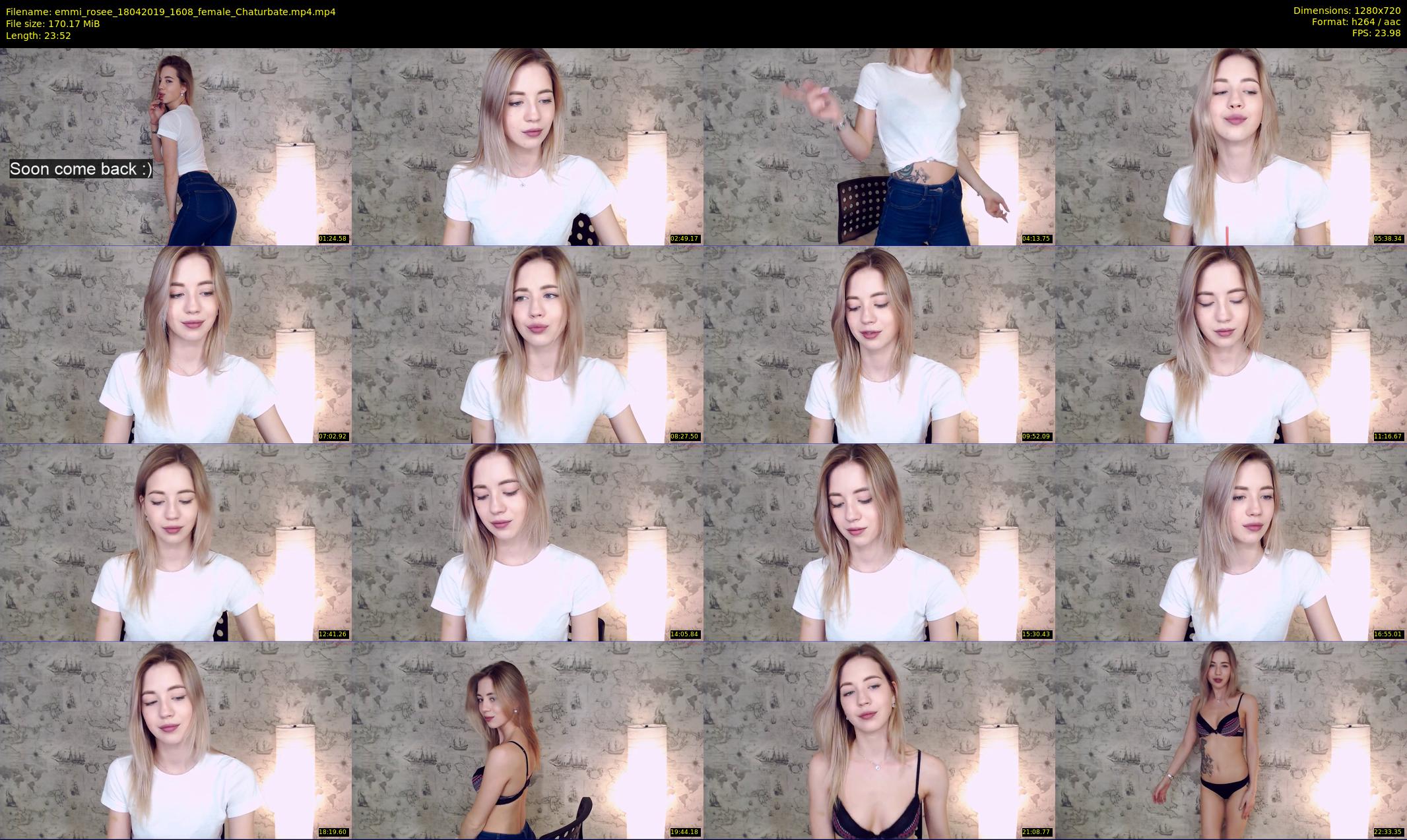 emmi_rosee — 24 minute Chaturbate female cam show recording, 720p, Apr 18, 2019