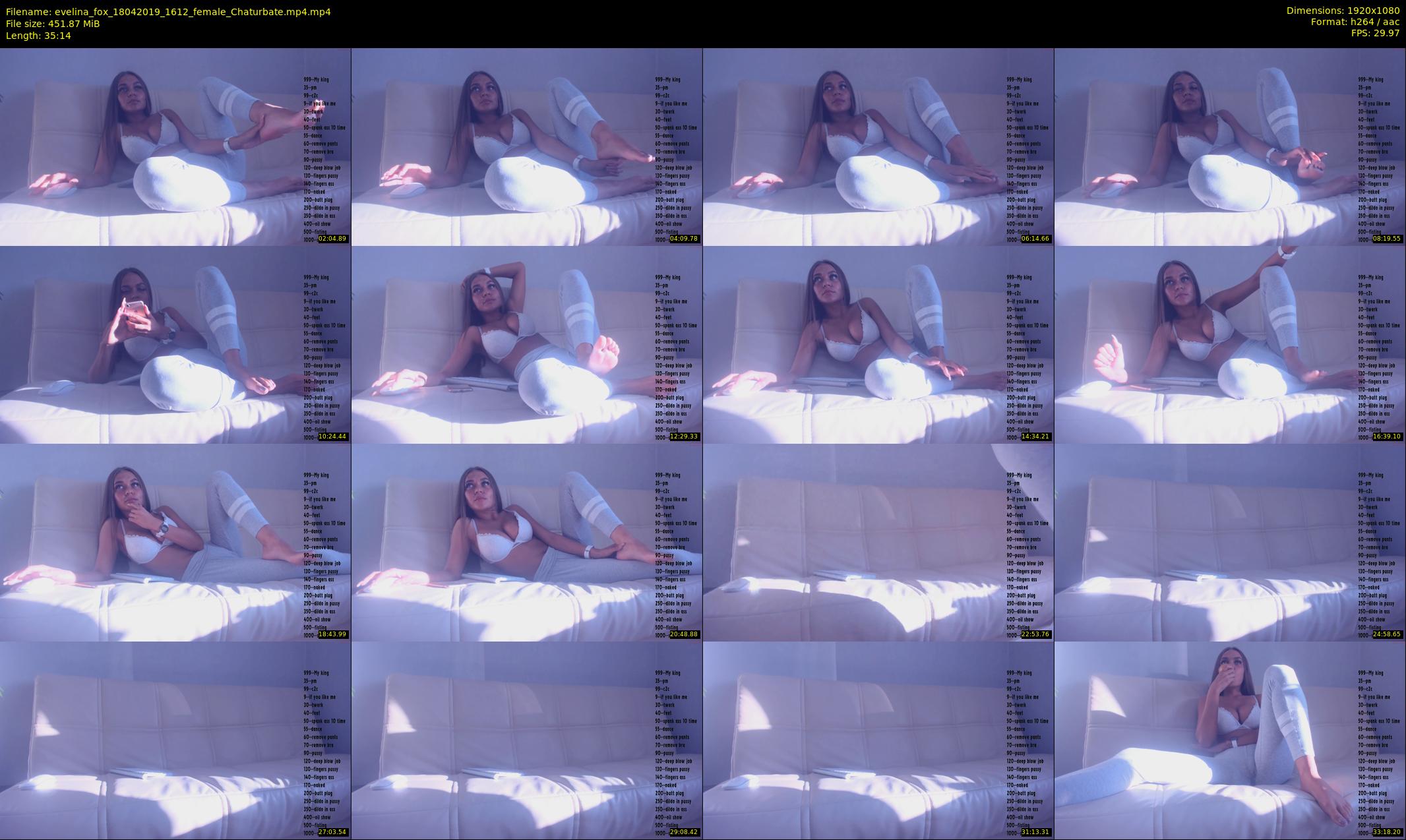 evelina_fox — 36 minute Chaturbate female cam show recording, 1080p, Apr 18, 2019