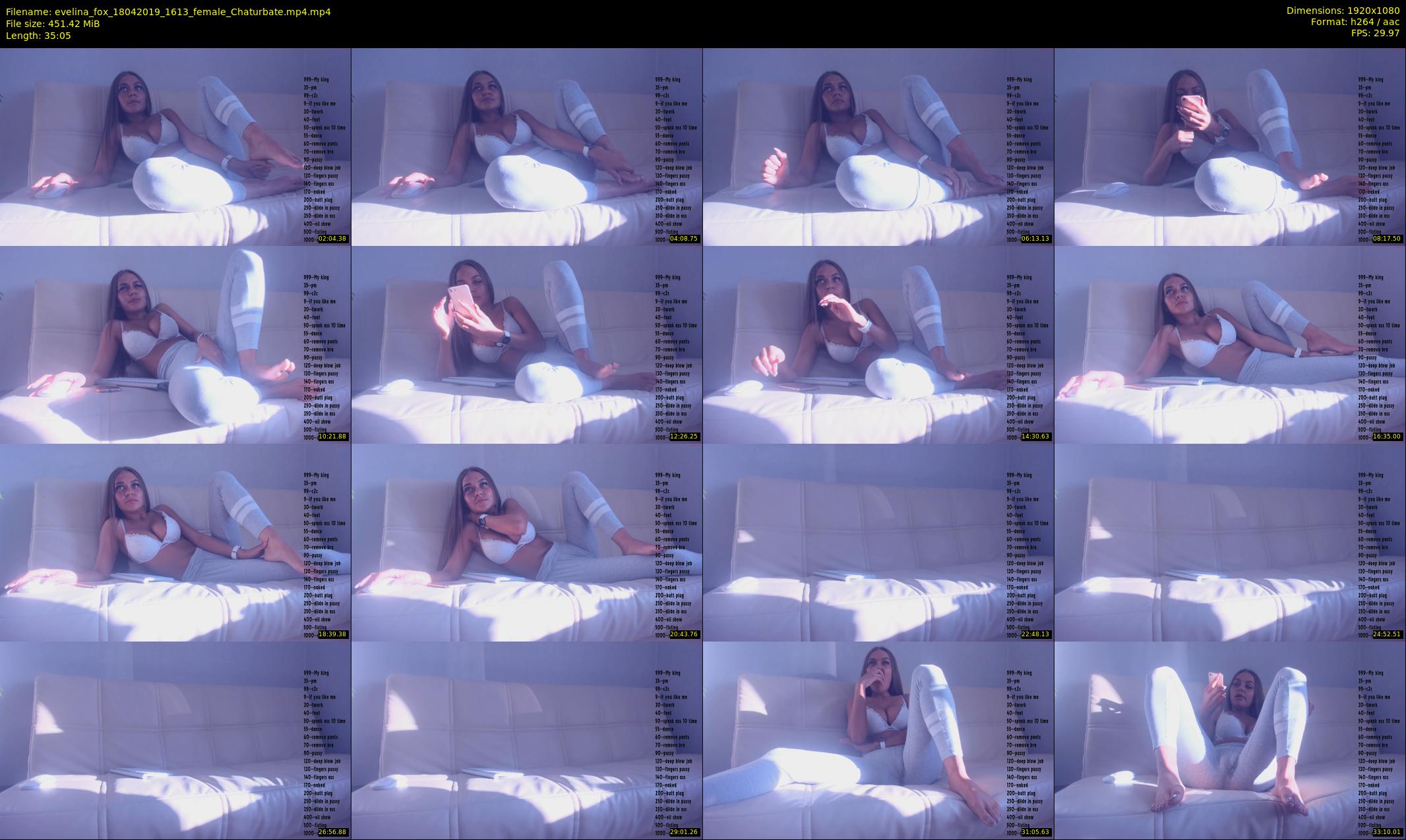 evelina_fox — 36 minute Chaturbate female cam show recording, 1080p, Apr 18, 2019