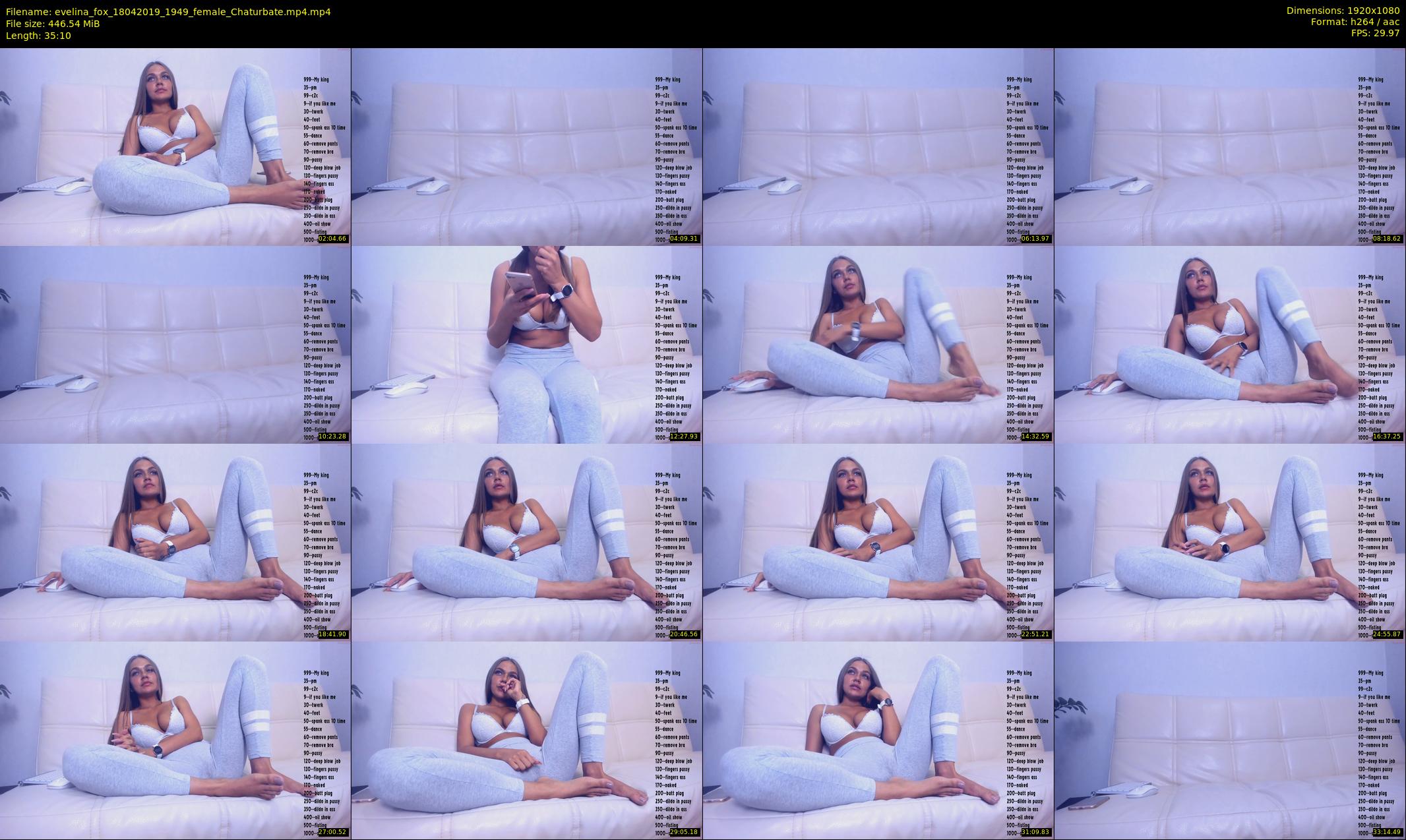 evelina_fox — 36 minute Chaturbate female cam show recording, 1080p, Apr 18, 2019