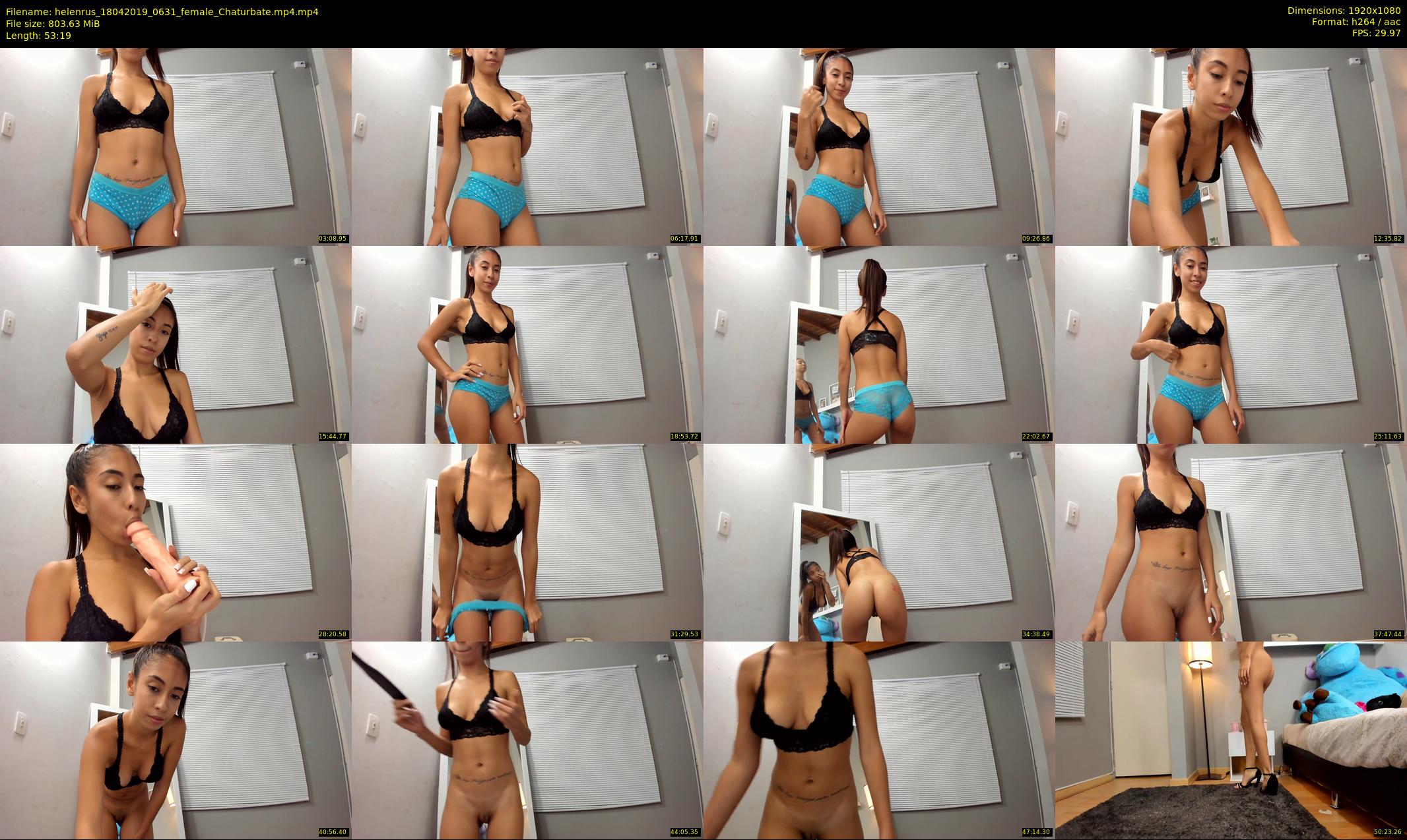 helenrus — 54 minute Chaturbate female cam show recording, 1080p, Apr 18, 2019