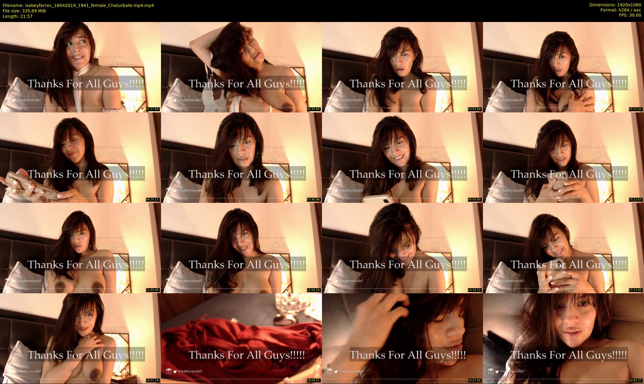 isabeyferrec — 22 minute Chaturbate female cam show recording, 1080p, Apr 18, 2019