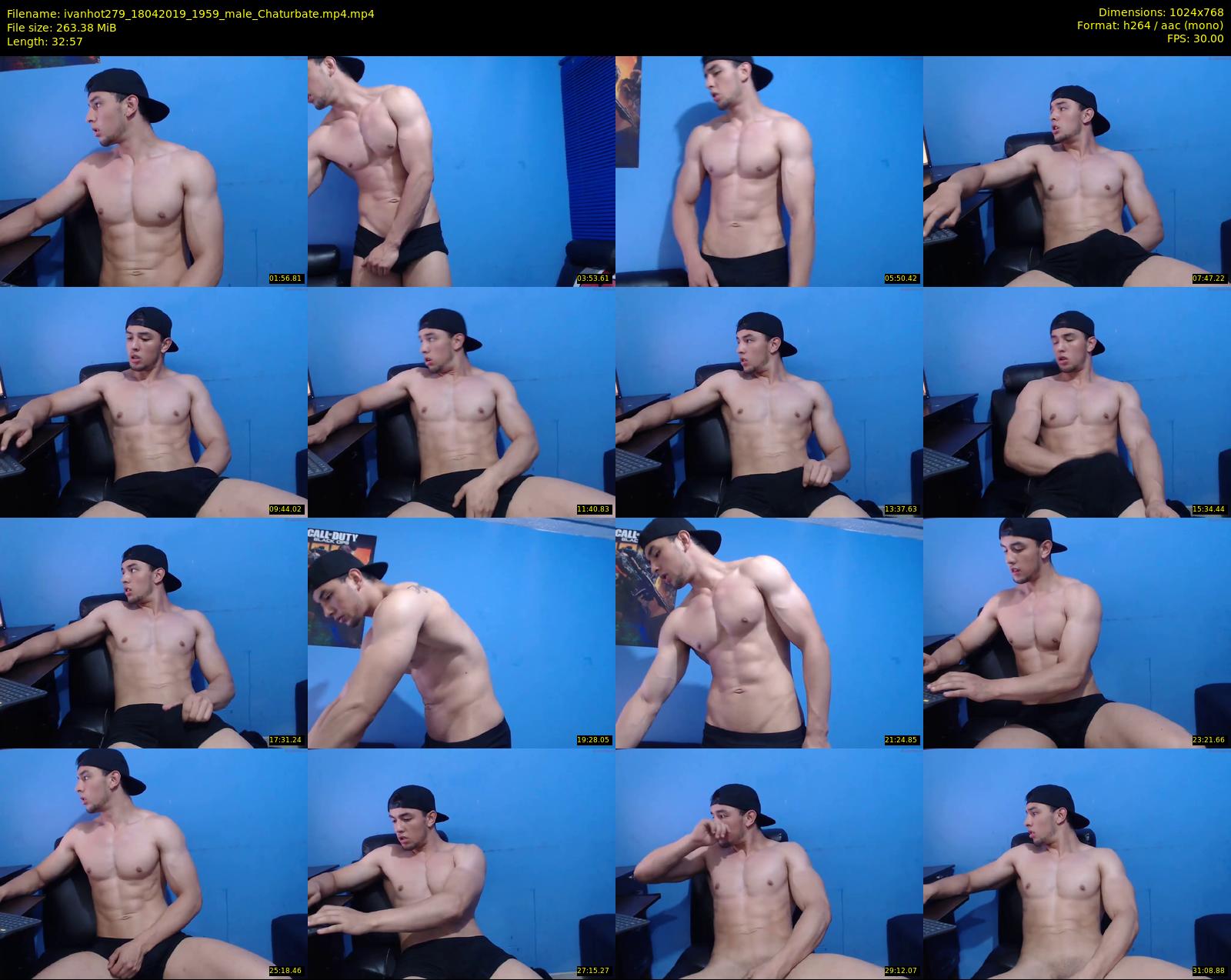 ivanhot279 — 33 minute Chaturbate male cam show recording, 720p, Apr 18, 2019