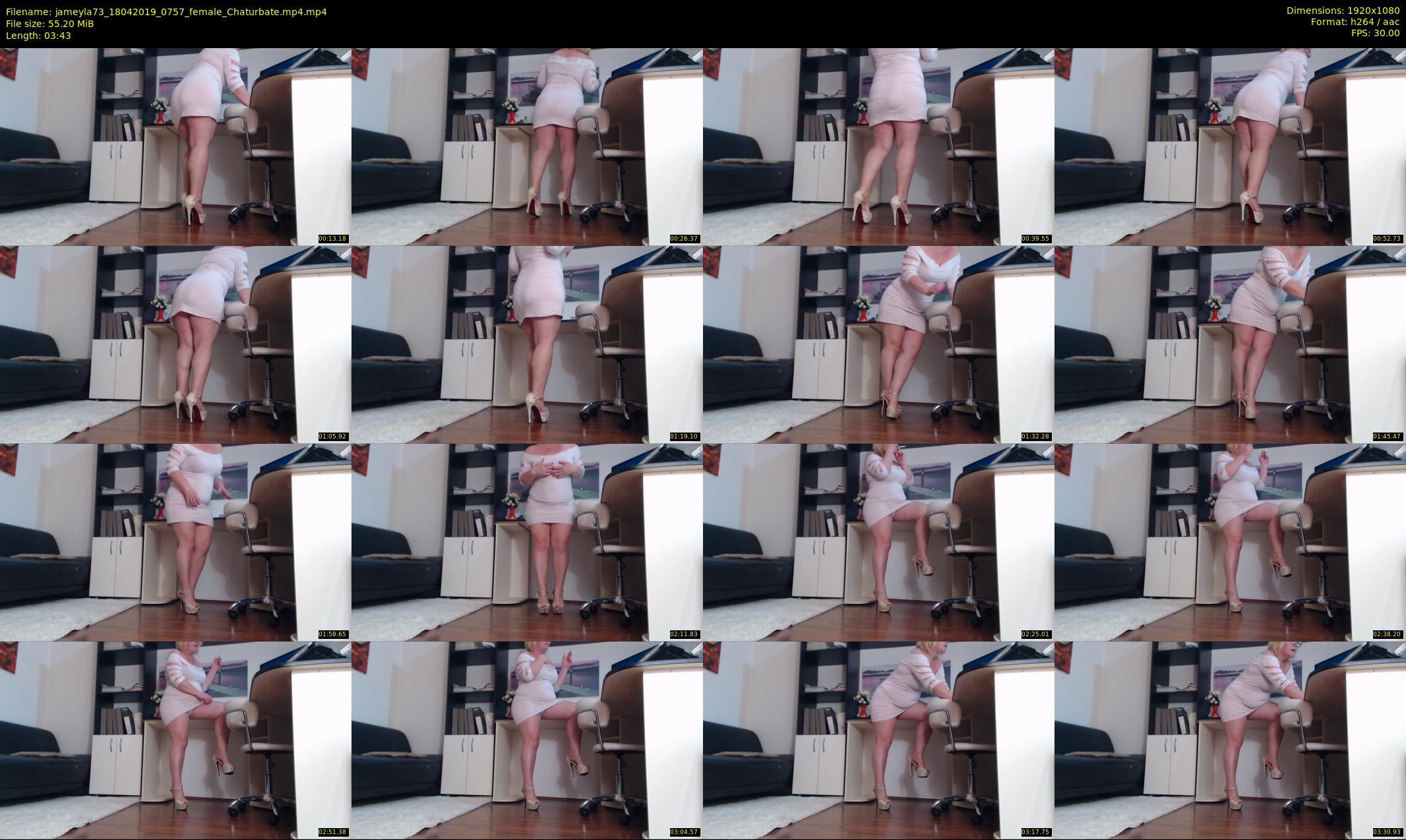 jameyla73 — 4 minute Chaturbate female cam show recording, 1080p, Apr 18, 2019