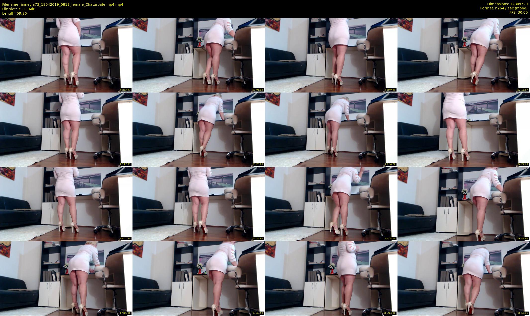 jameyla73 — 10 minute Chaturbate female cam show recording, 720p, Apr 18, 2019