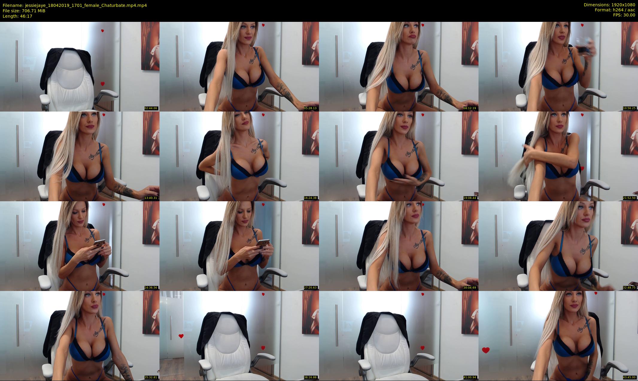 jessiejaye — 47 minute Chaturbate female cam show recording, 1080p, Apr 18, 2019