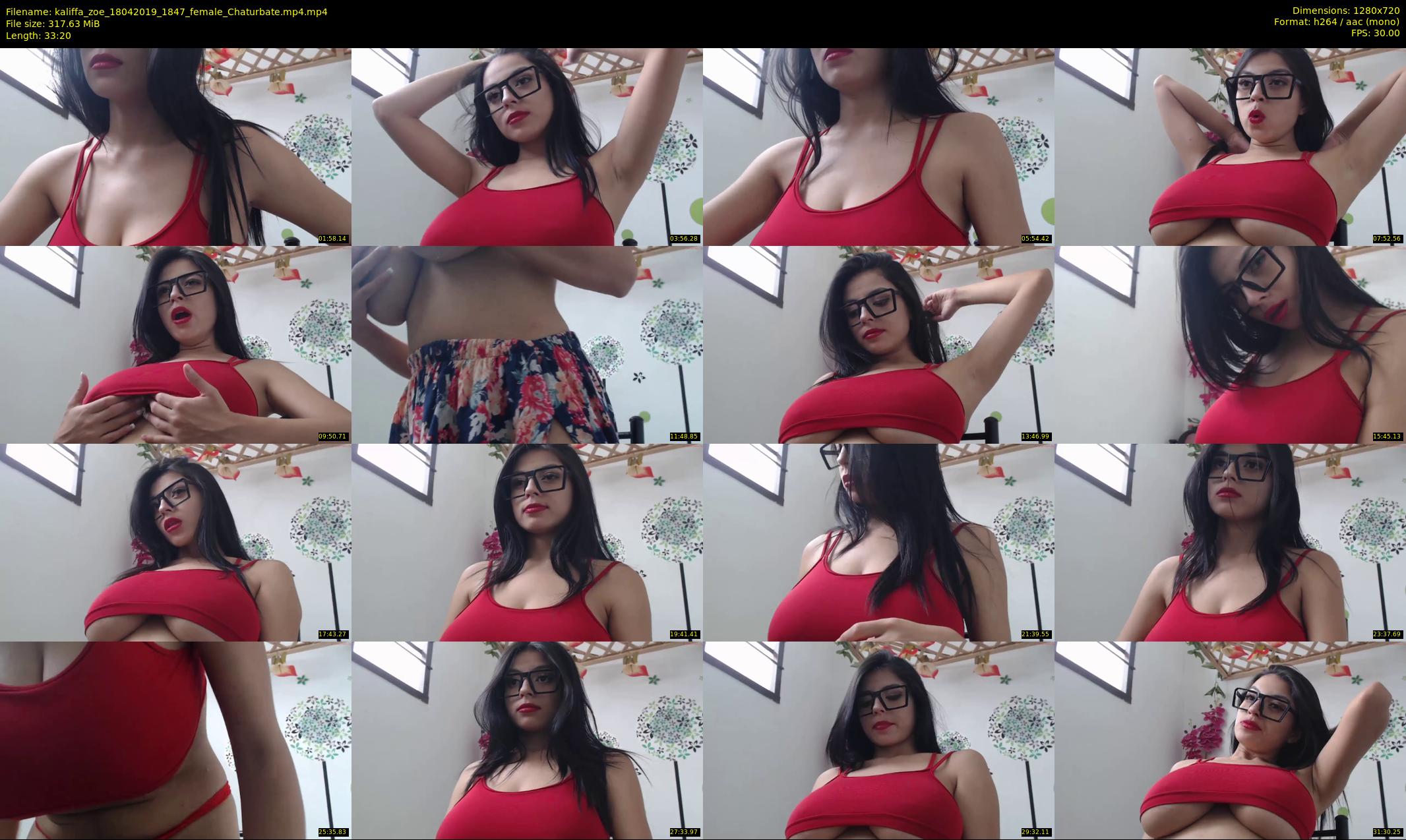 kaliffa_zoe — 34 minute Chaturbate female cam show recording, 720p, Apr 18, 2019