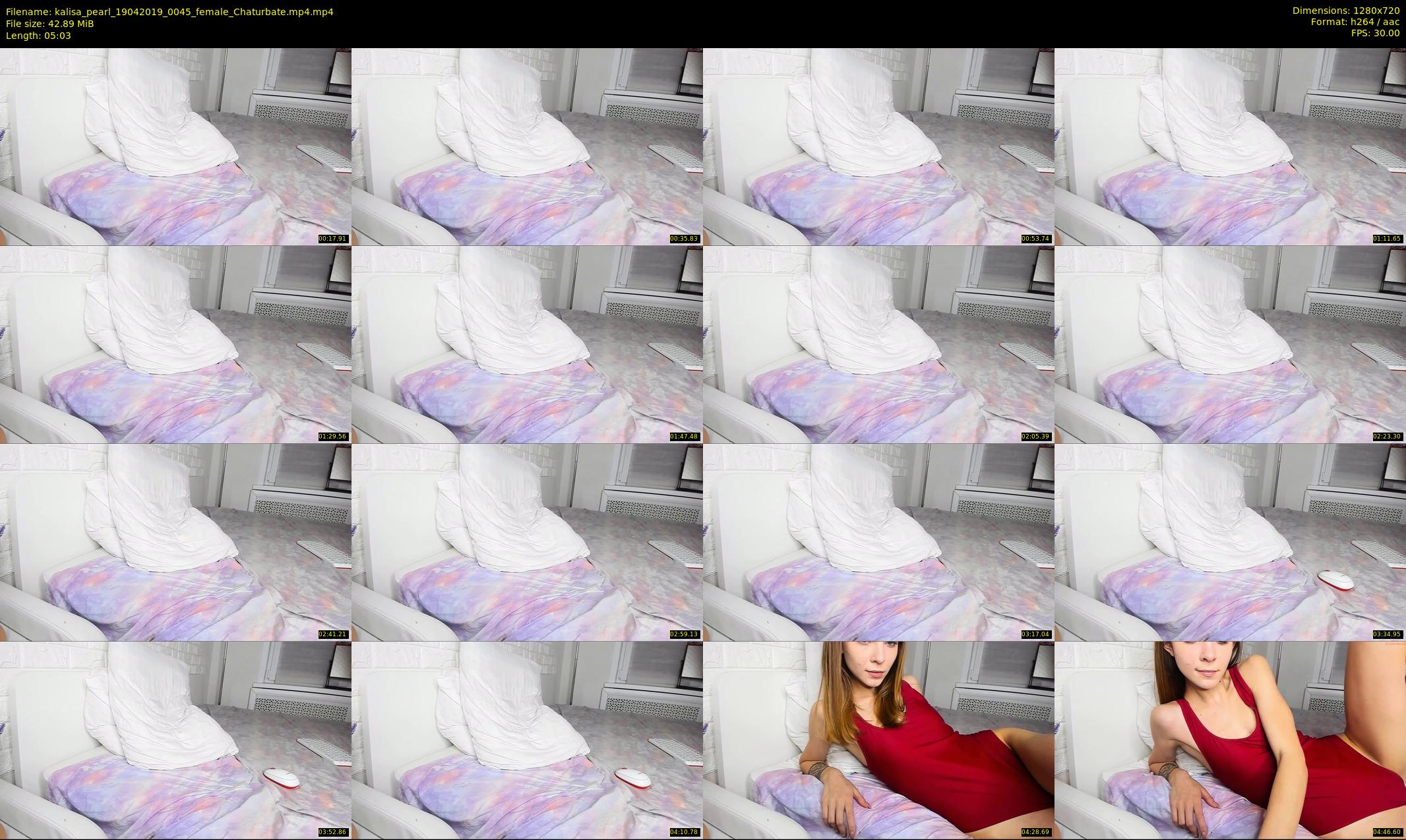 kalisa_pearl — 6 minute Chaturbate female cam show recording, 720p, Apr 19, 2019