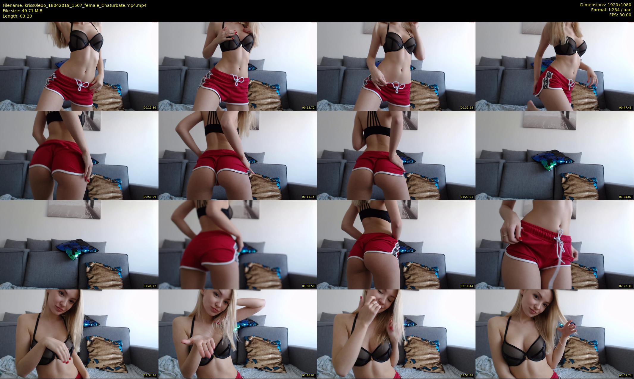 kriss0leoo — 4 minute Chaturbate couple cam show recording, 1080p, Apr 18, 2019