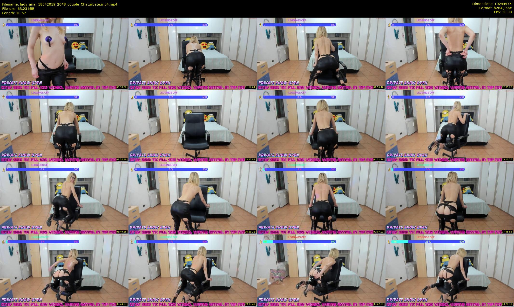 lady_anal — 11 minute Chaturbate female cam show recording, 480p, Apr 18, 2019