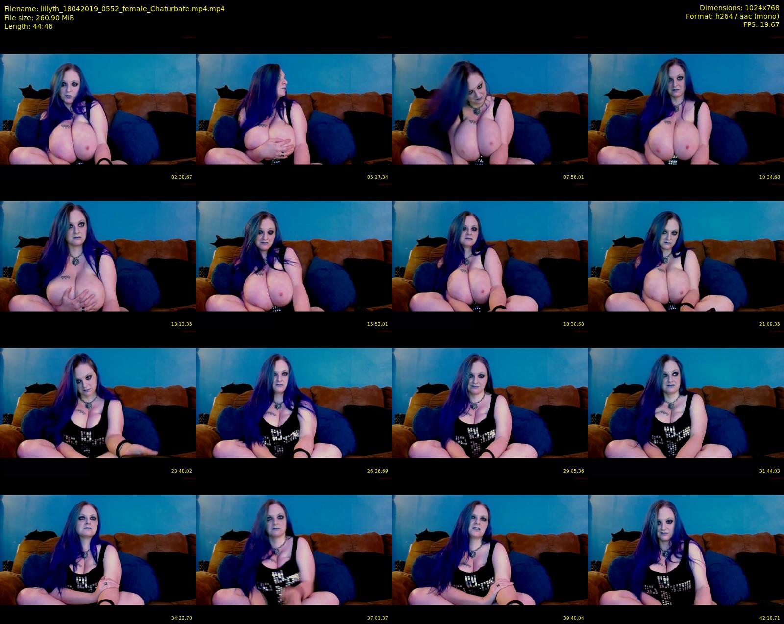 lillyth — 45 minute Chaturbate female cam show recording, 720p, Apr 18, 2019