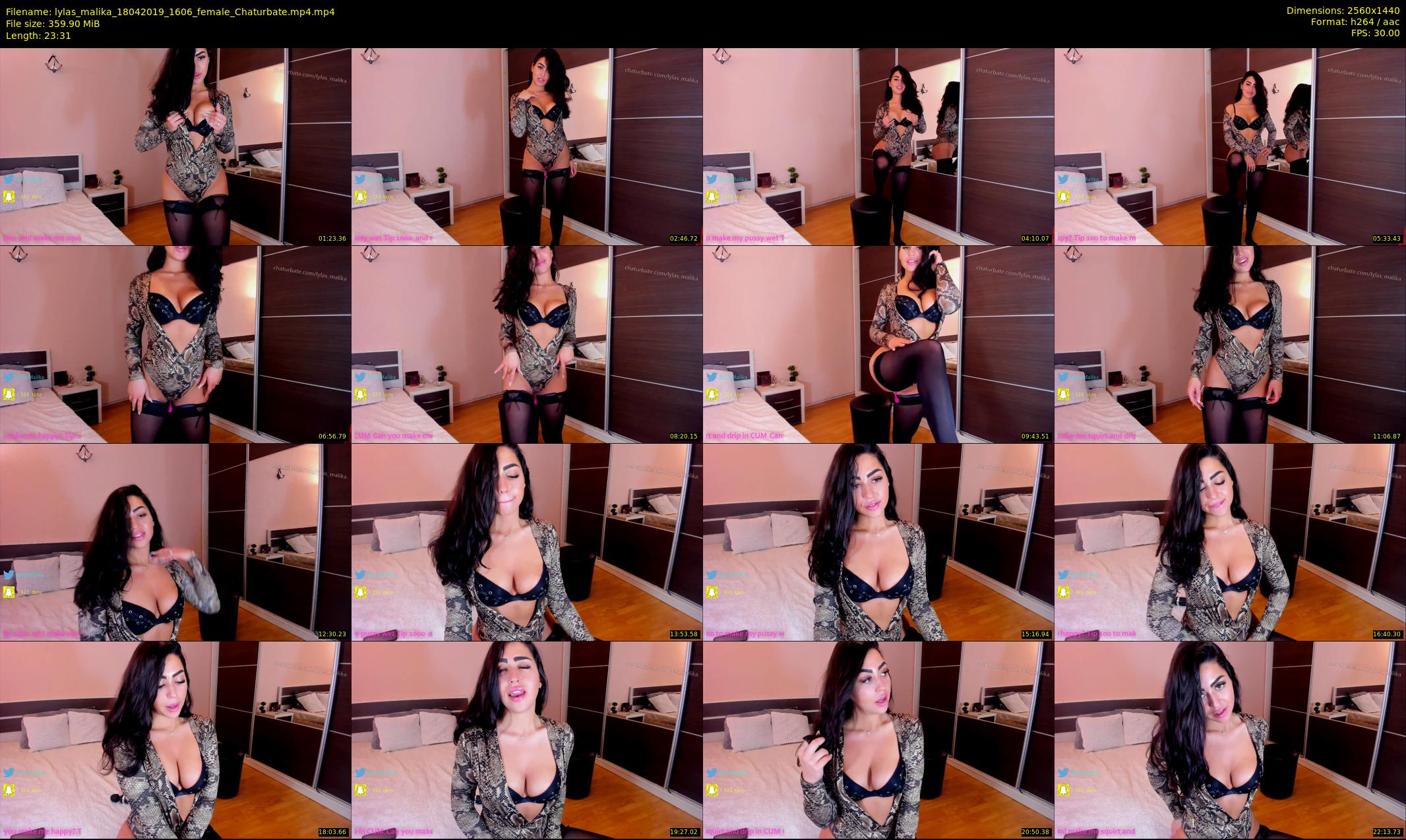 lylas_malika — 24 minute Chaturbate female cam show recording, 1080p, Apr 18, 2019