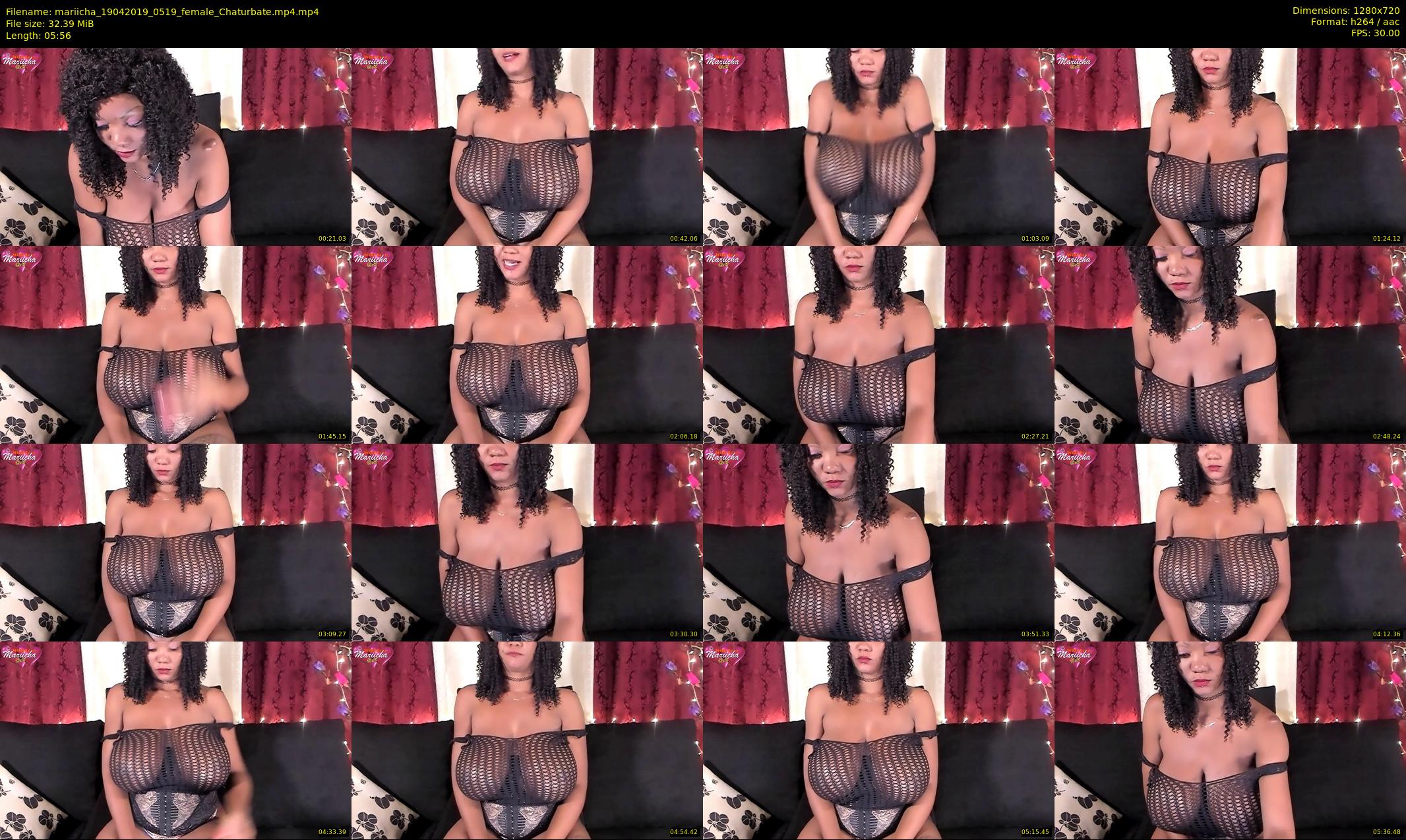 mariicha — 6 minute Chaturbate female cam show recording, 720p, Apr 19, 2019