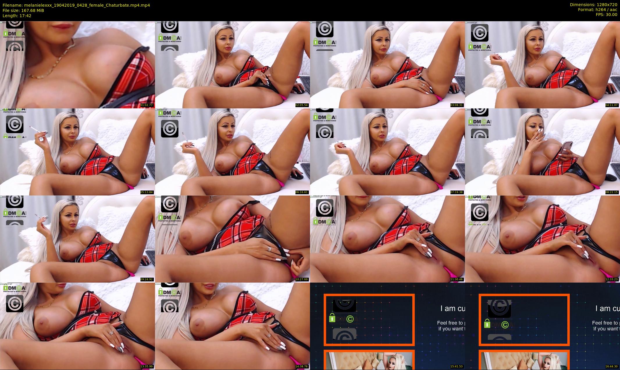 melanielexxx — 18 minute Chaturbate female cam show recording, 720p, Apr 19, 2019