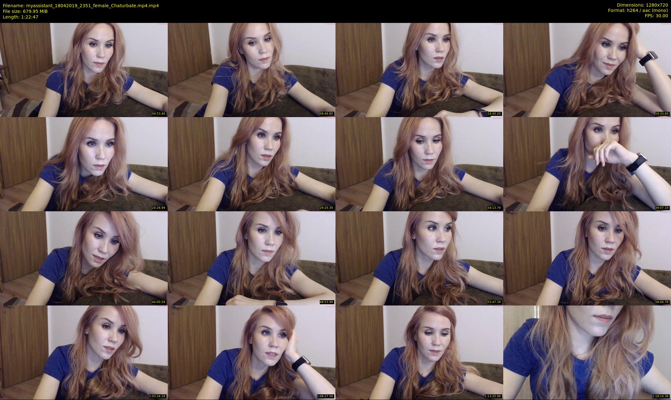 myassistant — 83 minute Chaturbate female cam show recording, 720p, Apr 18, 2019