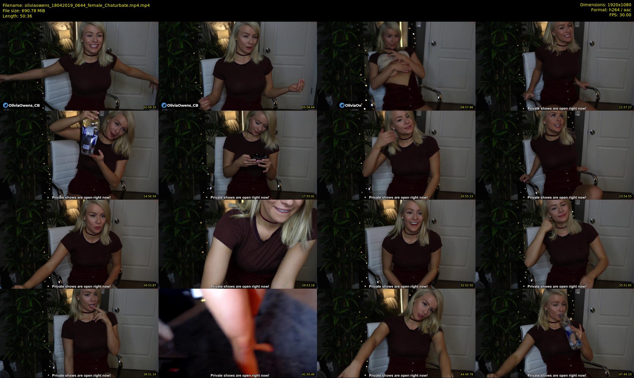 oliviaowens — 51 minute Chaturbate female cam show recording, 1080p, Apr 18, 2019