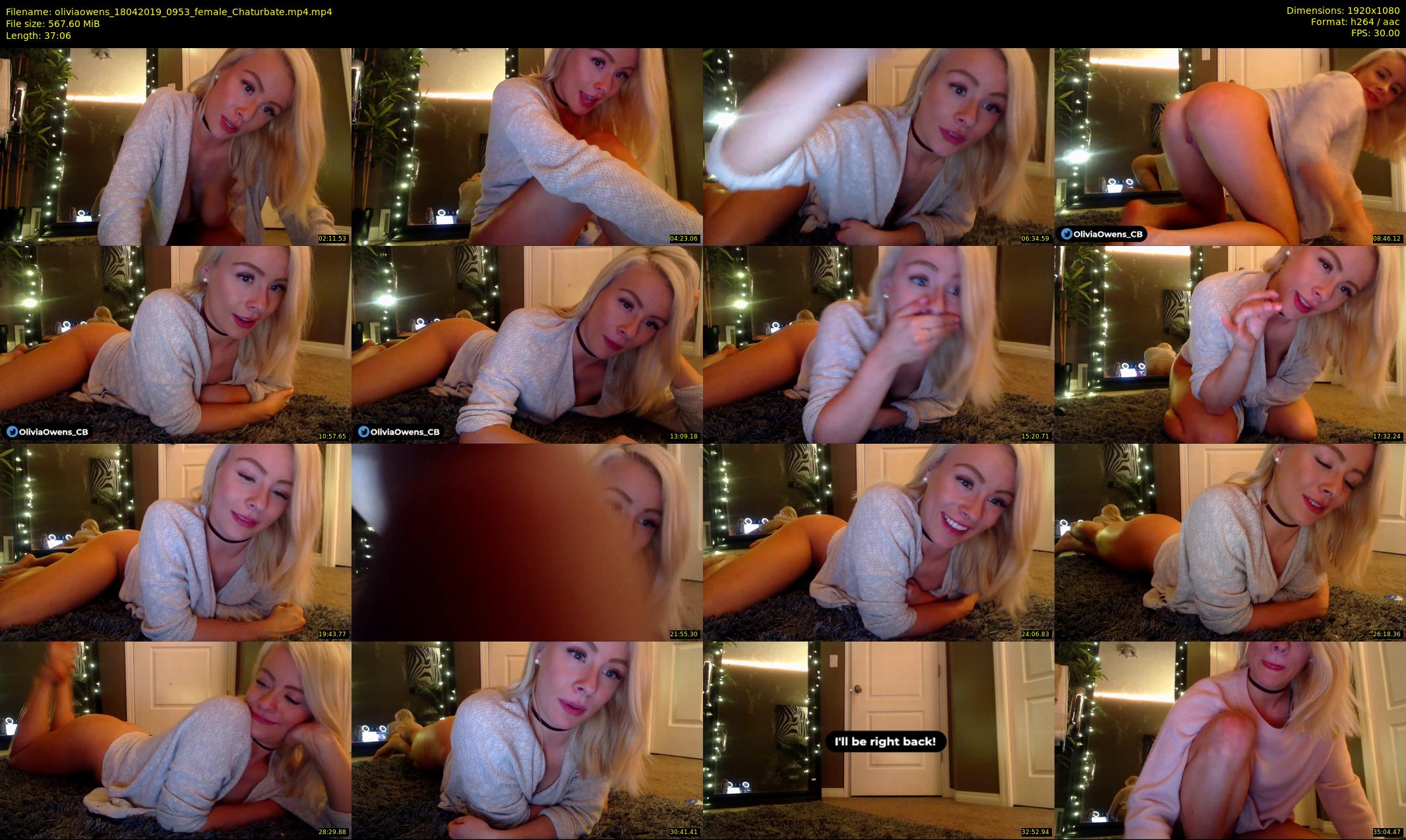 oliviaowens — 38 minute Chaturbate female cam show recording, 1080p, Apr 18, 2019