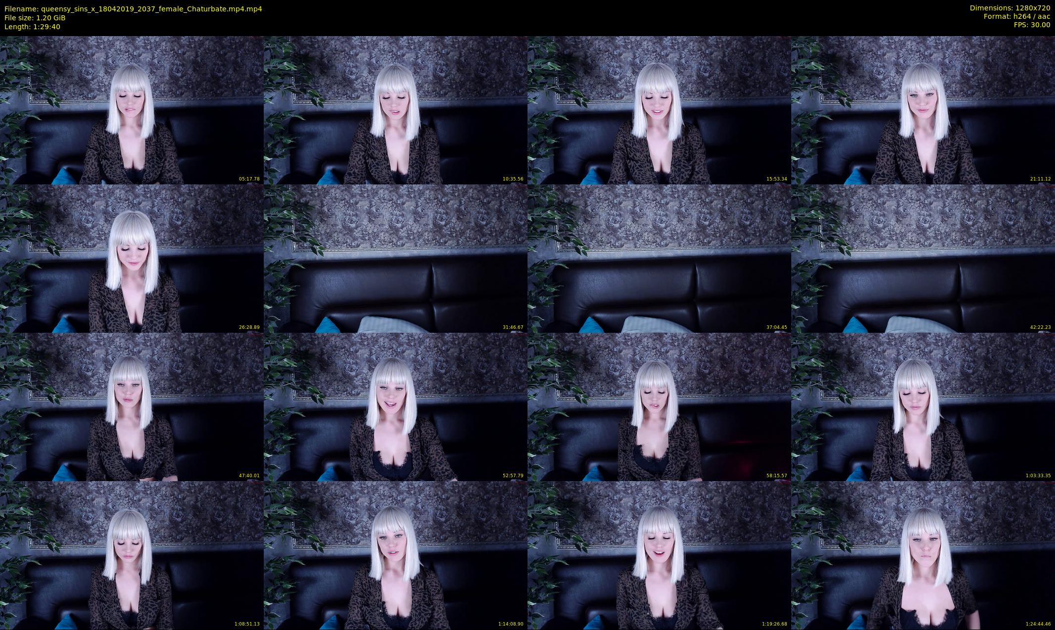 queensy_sins_x — 90 minute Chaturbate female cam show recording, 720p, Apr 18, 2019