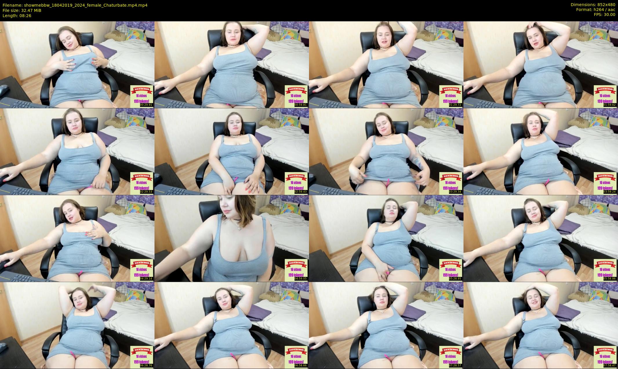 showmebbw — 9 minute Chaturbate female cam show recording, 480p, Apr 18, 2019