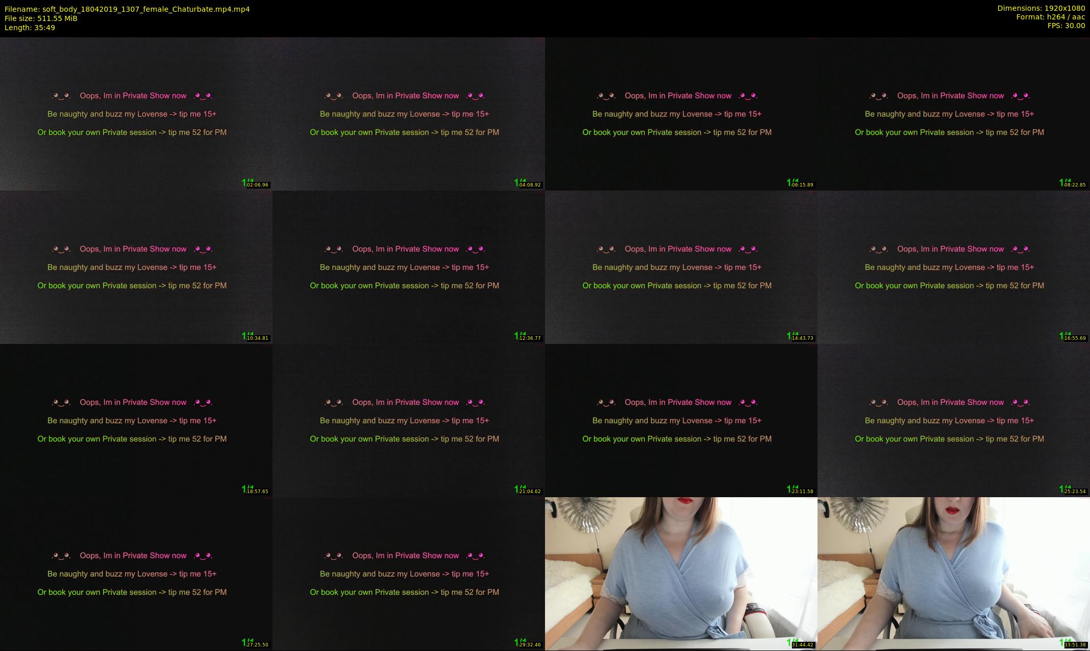 soft_body — 36 minute Chaturbate female cam show recording, 1080p, Apr 18, 2019