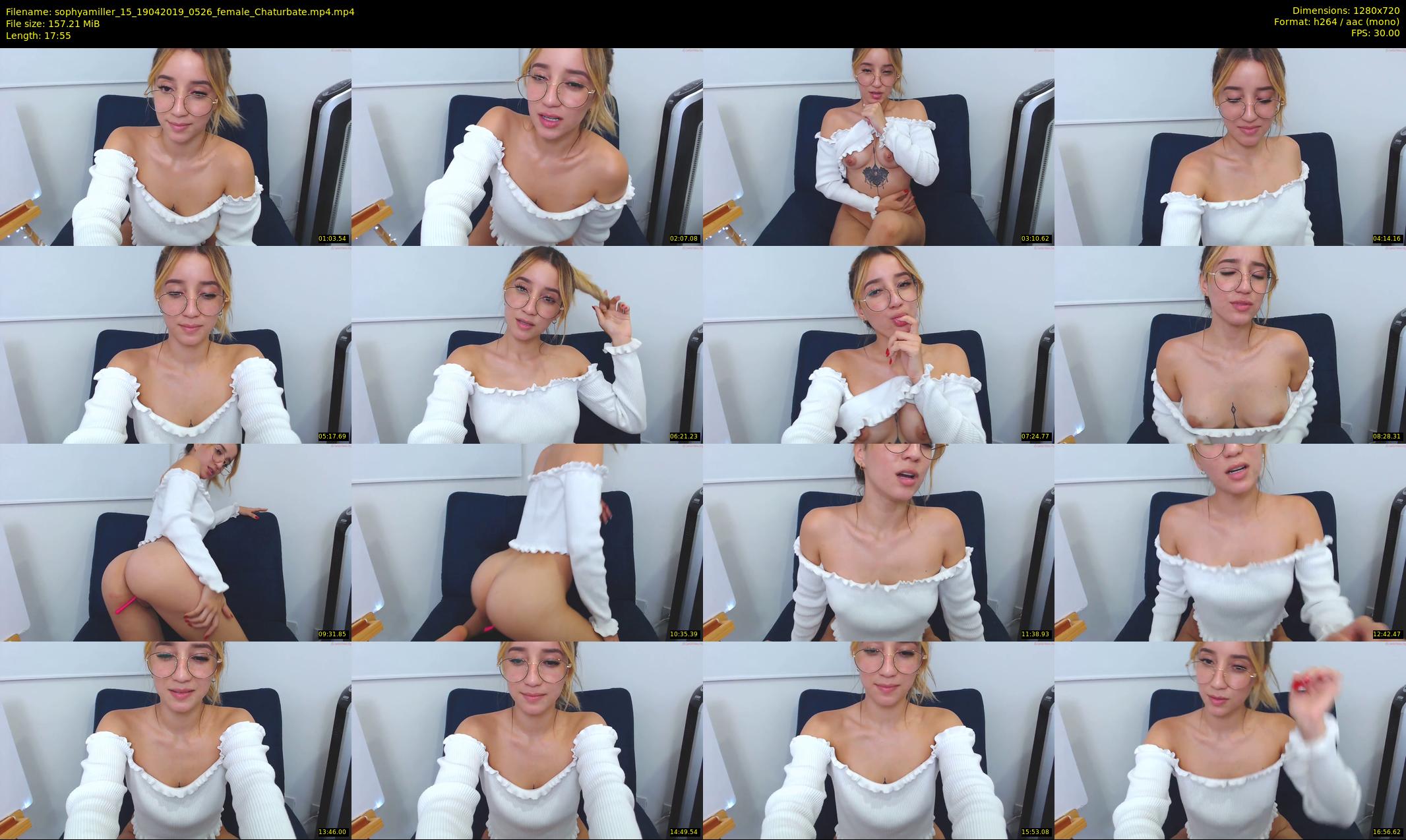 sophyamiller_15 — 18 minute Chaturbate female cam show recording, 720p, Apr 19, 2019