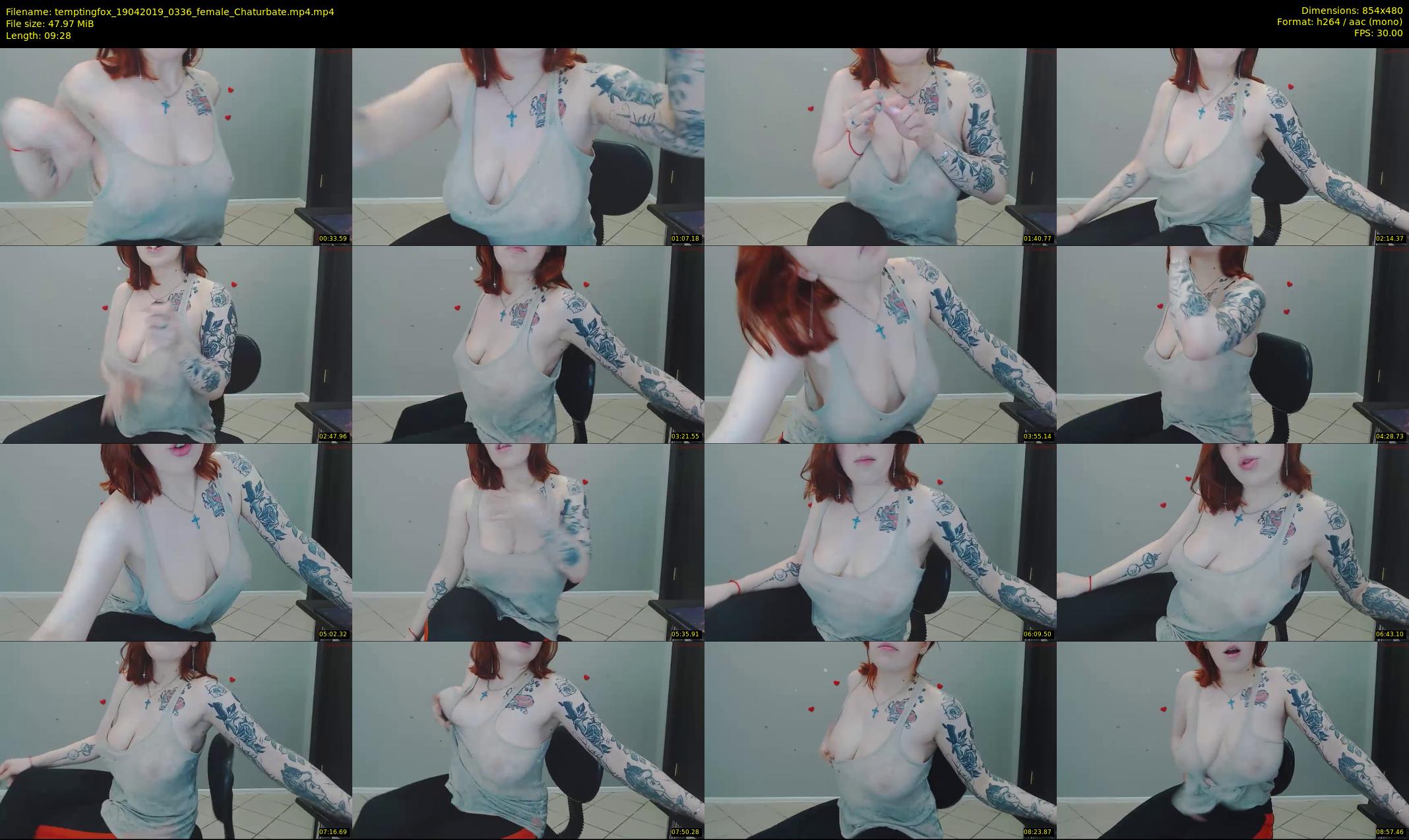 temptingfox — 10 minute Chaturbate female cam show recording, 480p, Apr 19, 2019