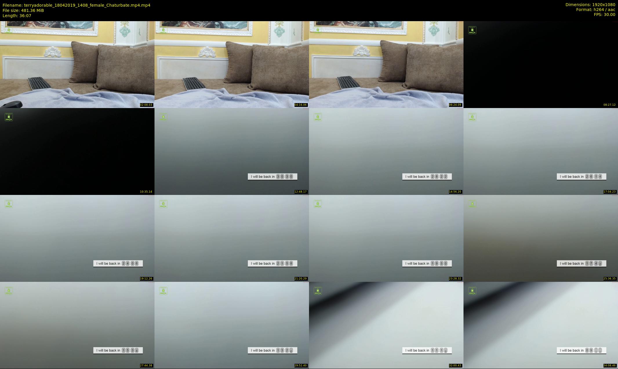 terryadorable — 37 minute Chaturbate female cam show recording, 1080p, Apr 18, 2019
