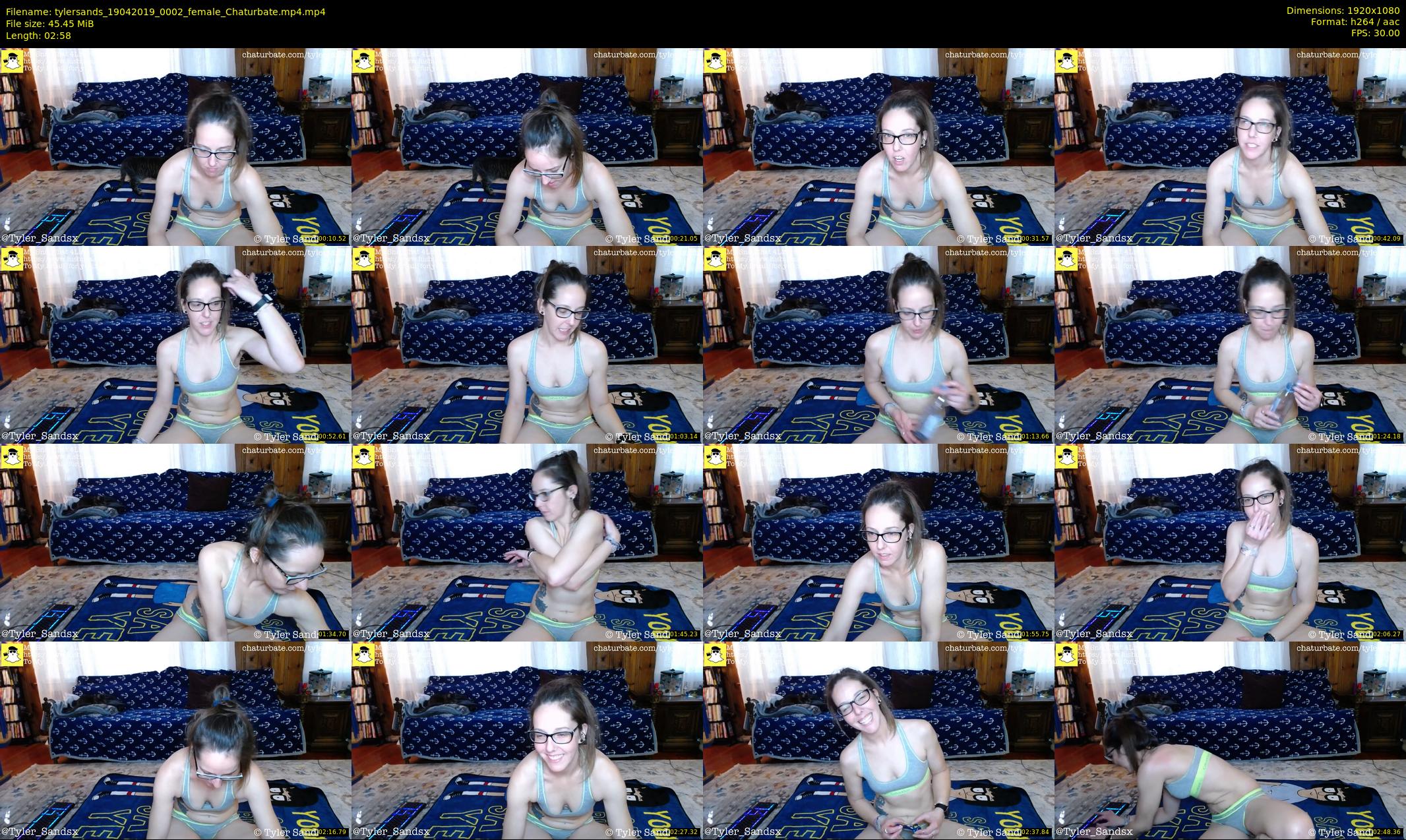 tylersands — 3 minute Chaturbate female cam show recording, 1080p, Apr 19, 2019