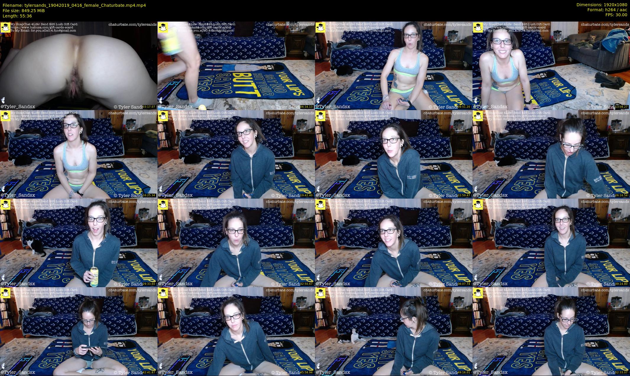 tylersands — 56 minute Chaturbate female cam show recording, 1080p, Apr 19, 2019