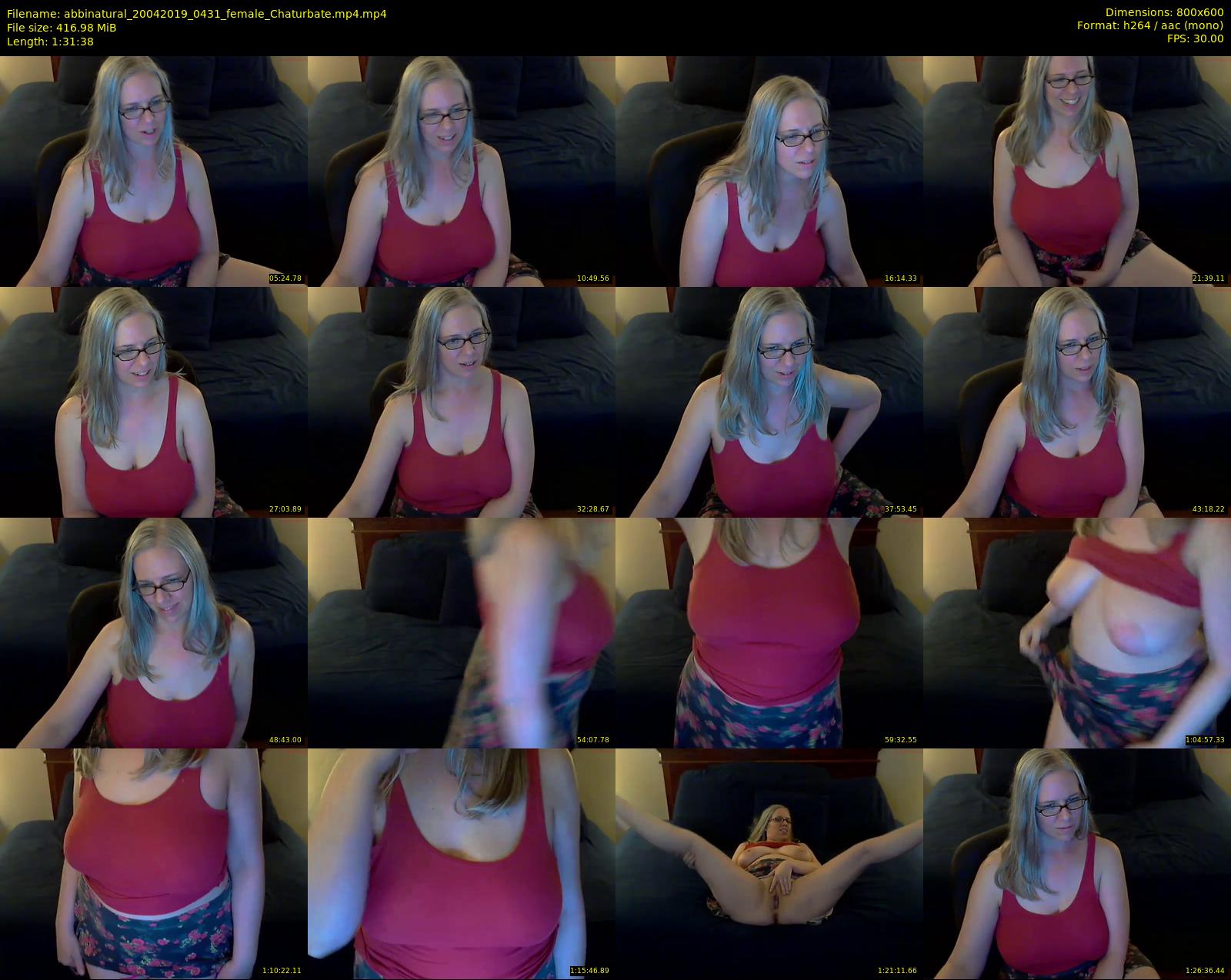 abbinatural — 92 minute Chaturbate female cam show recording, 480p, Apr 20, 2019