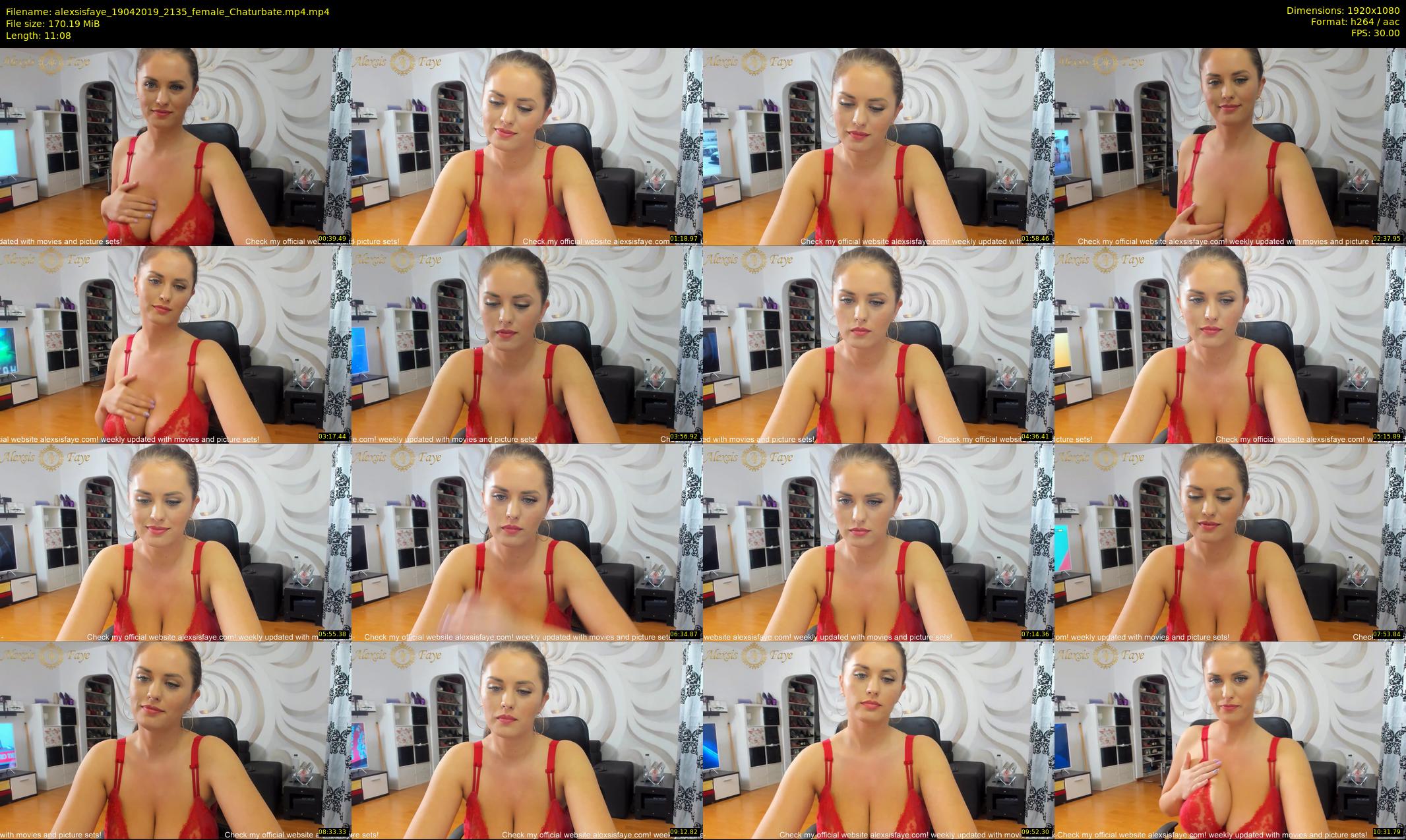alexsisfaye — 12 minute Chaturbate female cam show recording, 1080p, Apr 19, 2019