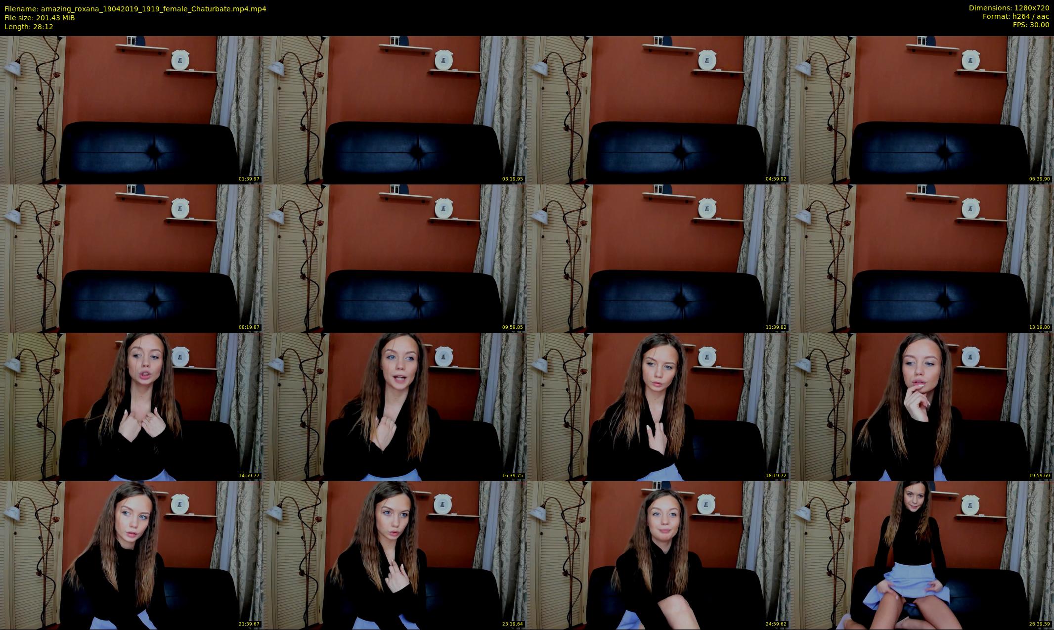amazing_roxana — 29 minute Chaturbate female cam show recording, 720p, Apr 19, 2019