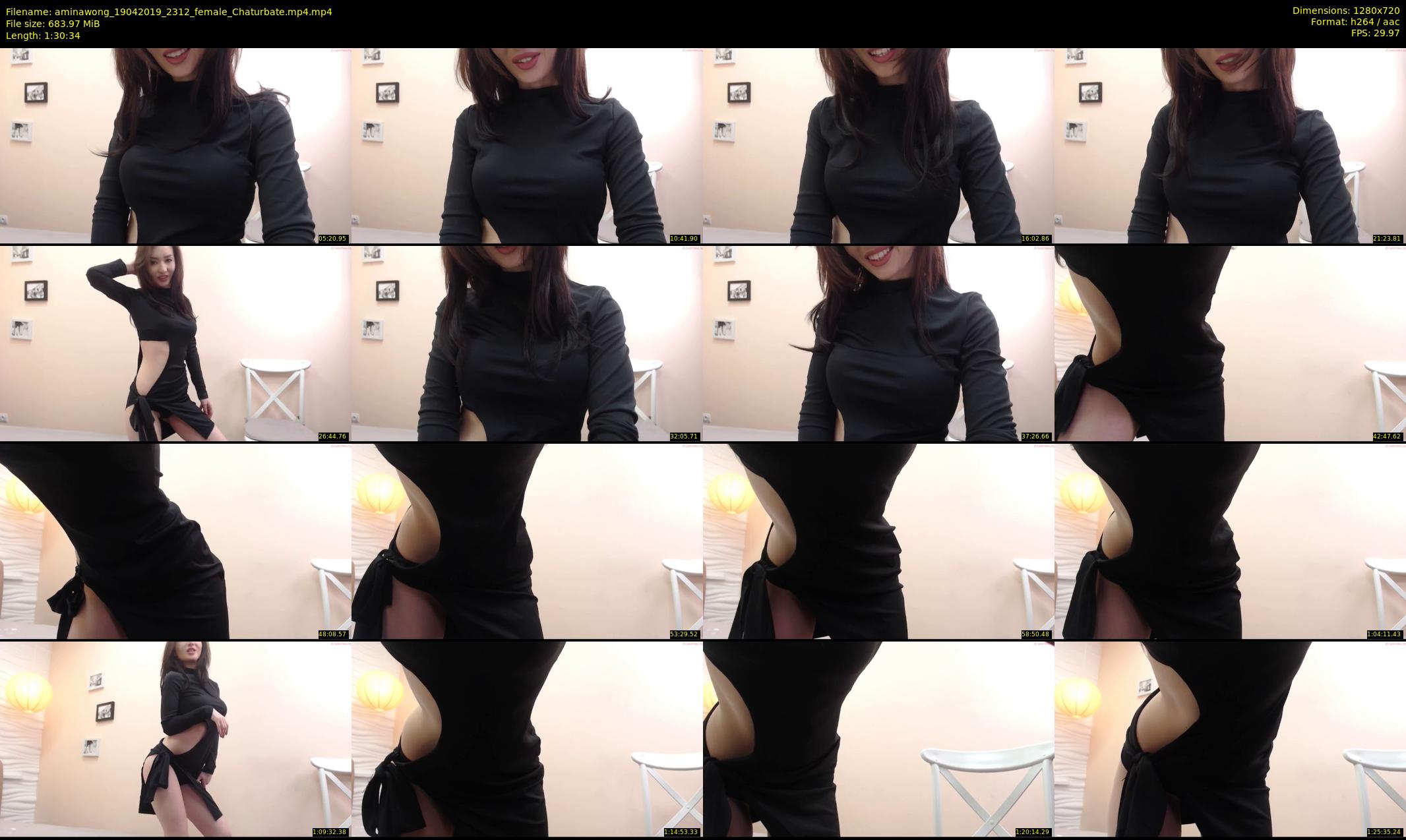 aminawong — 91 minute Chaturbate female cam show recording, 720p, Apr 19, 2019