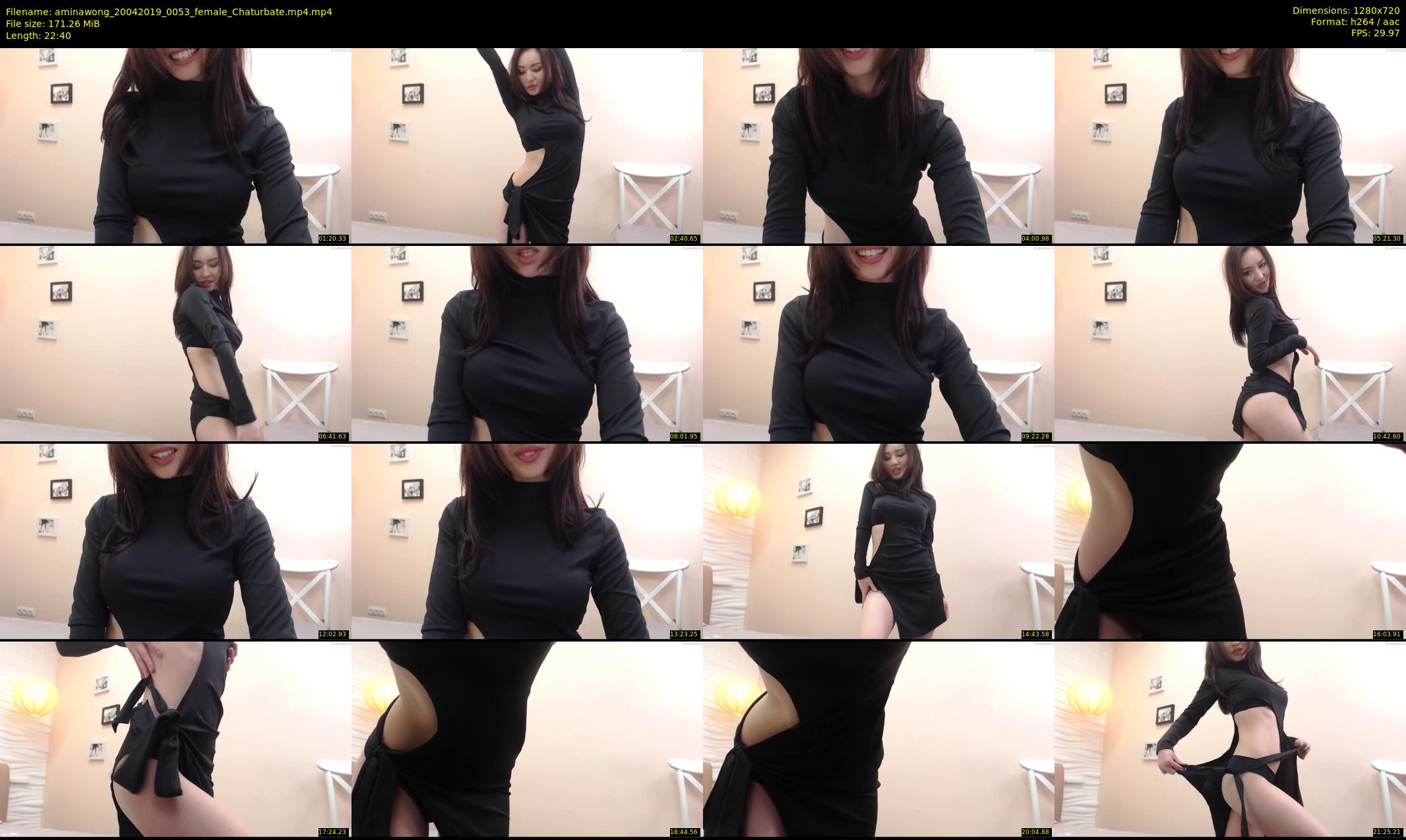aminawong — 23 minute Chaturbate female cam show recording, 720p, Apr 20, 2019
