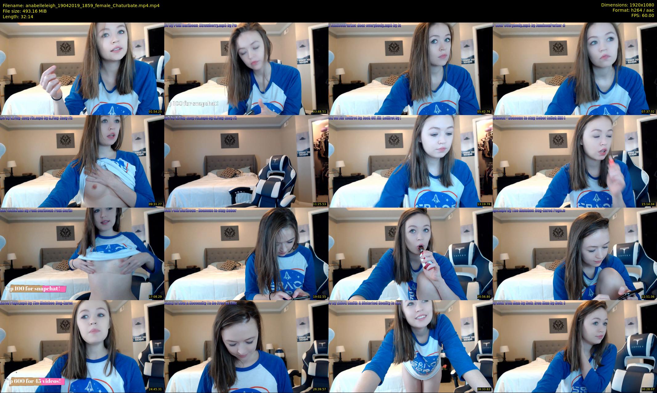 anabelleleigh — 33 minute Chaturbate female cam show recording, 1080p, Apr 19, 2019