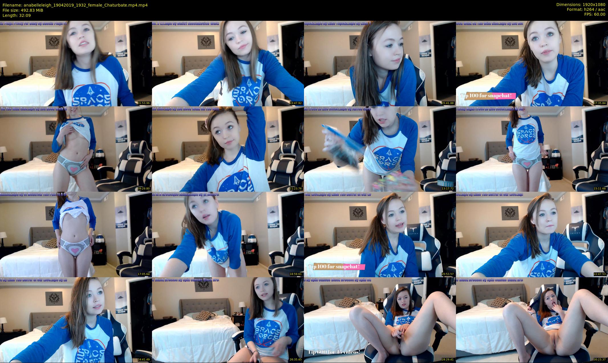 anabelleleigh — 33 minute Chaturbate female cam show recording, 1080p, Apr 19, 2019