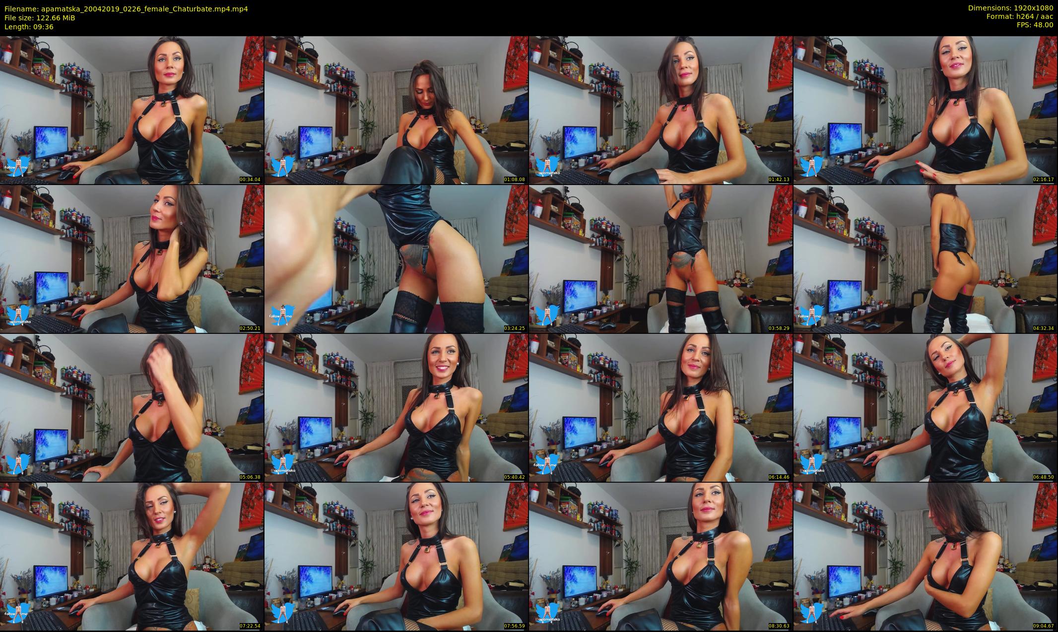 apamatska — 10 minute Chaturbate female cam show recording, 1080p, Apr 20, 2019