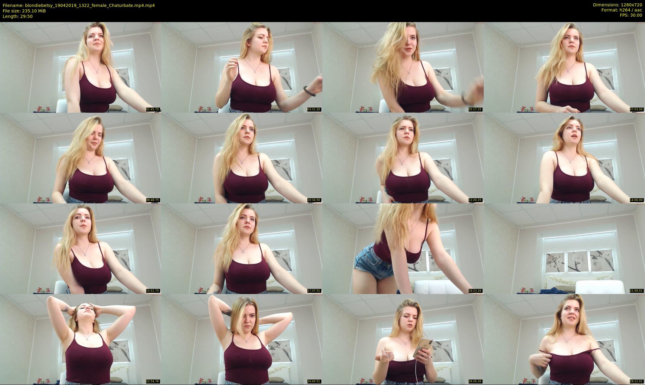 blondiebetsy — 30 minute Chaturbate female cam show recording, 720p, Apr 19, 2019