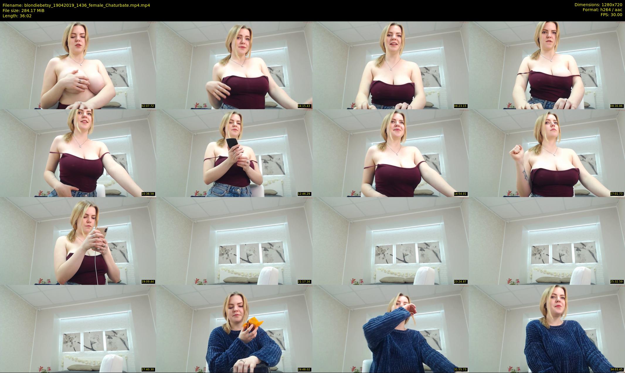 blondiebetsy — 37 minute Chaturbate female cam show recording, 720p, Apr 19, 2019