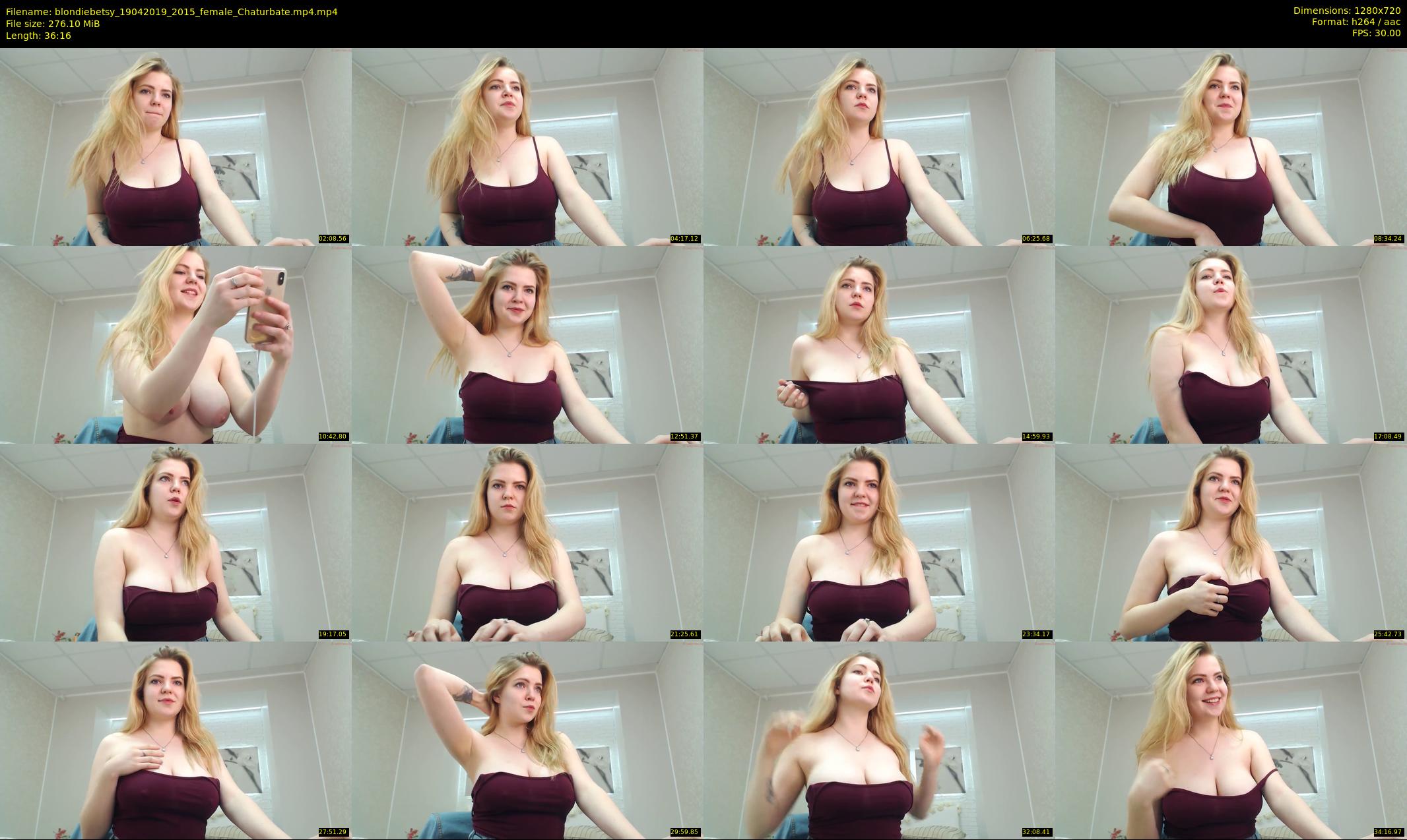 blondiebetsy — 37 minute Chaturbate female cam show recording, 720p, Apr 19, 2019