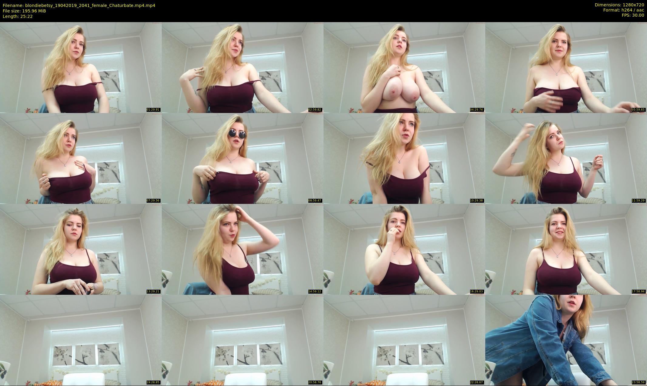 blondiebetsy — 26 minute Chaturbate female cam show recording, 720p, Apr 19, 2019