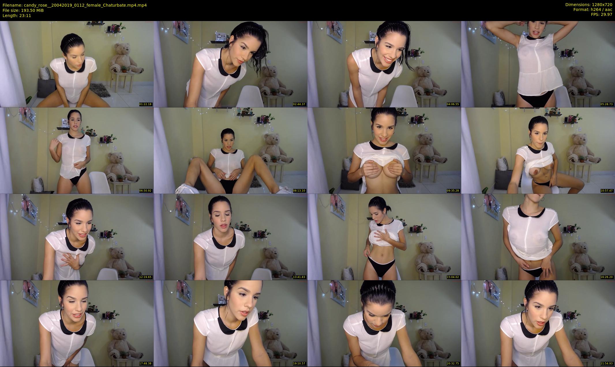 candy_rose_ — 24 minute Chaturbate female cam show recording, 720p, Apr 20, 2019
