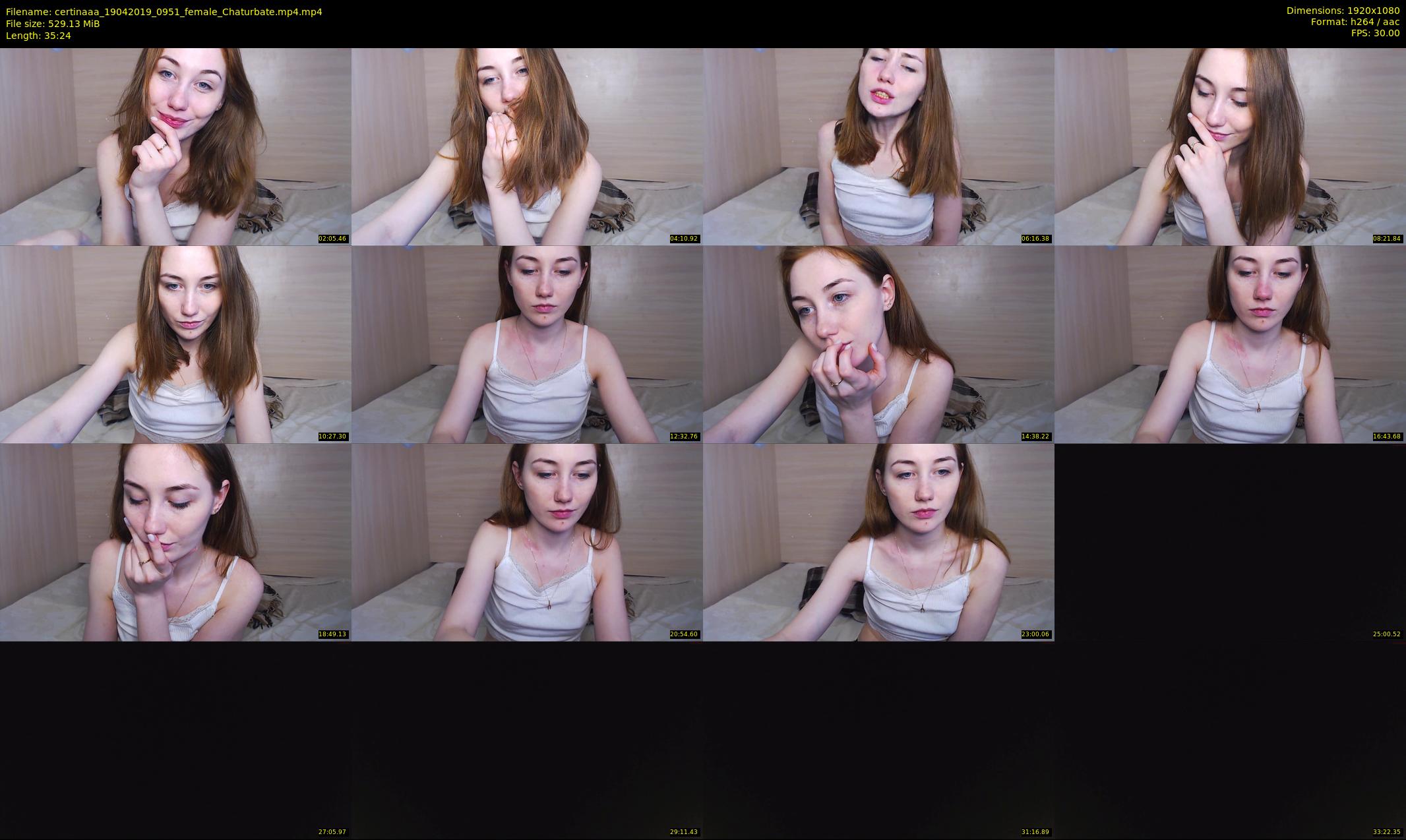 certinaaa — 36 minute Chaturbate female cam show recording, 1080p, Apr 19, 2019