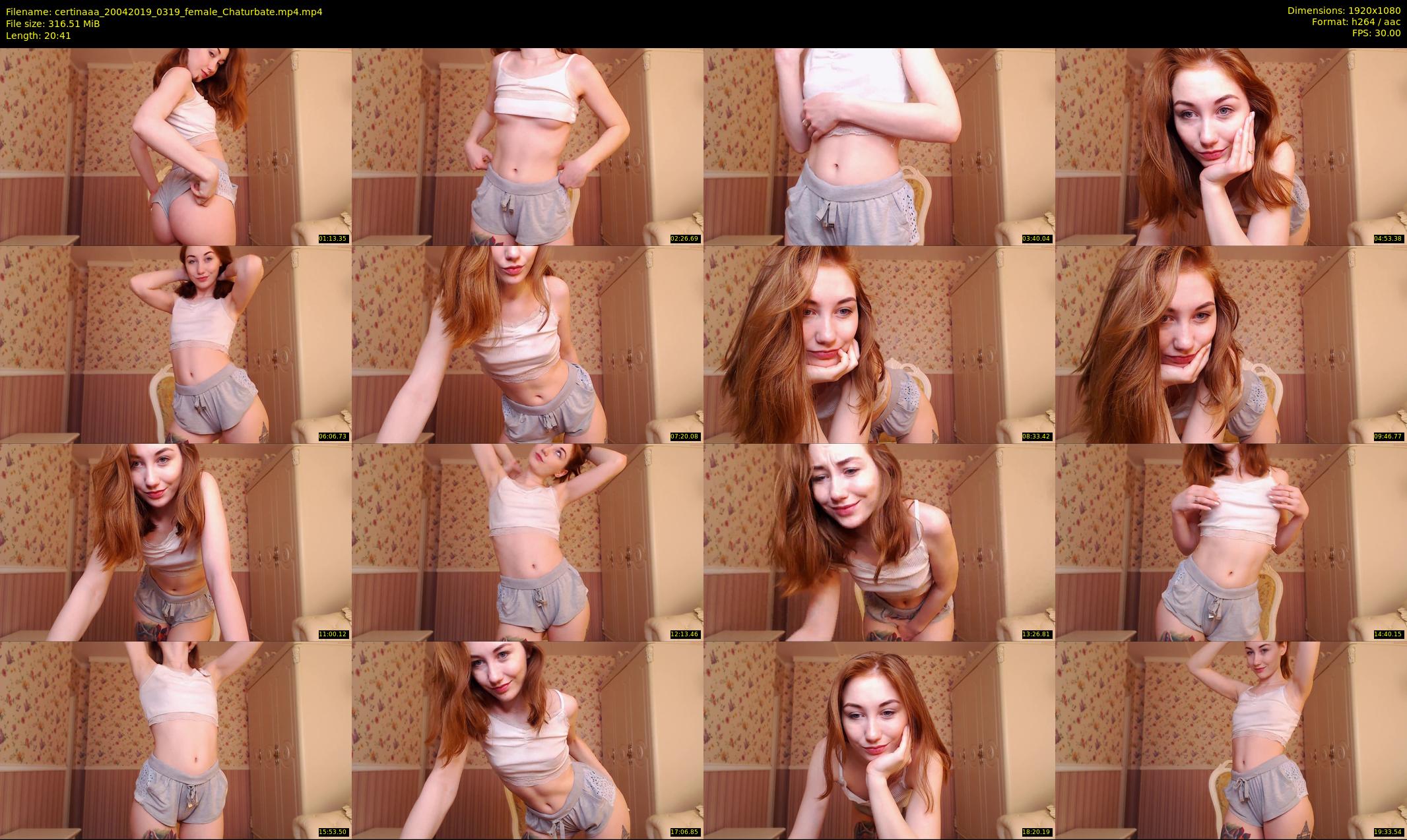 certinaaa — 21 minute Chaturbate female cam show recording, 1080p, Apr 20, 2019