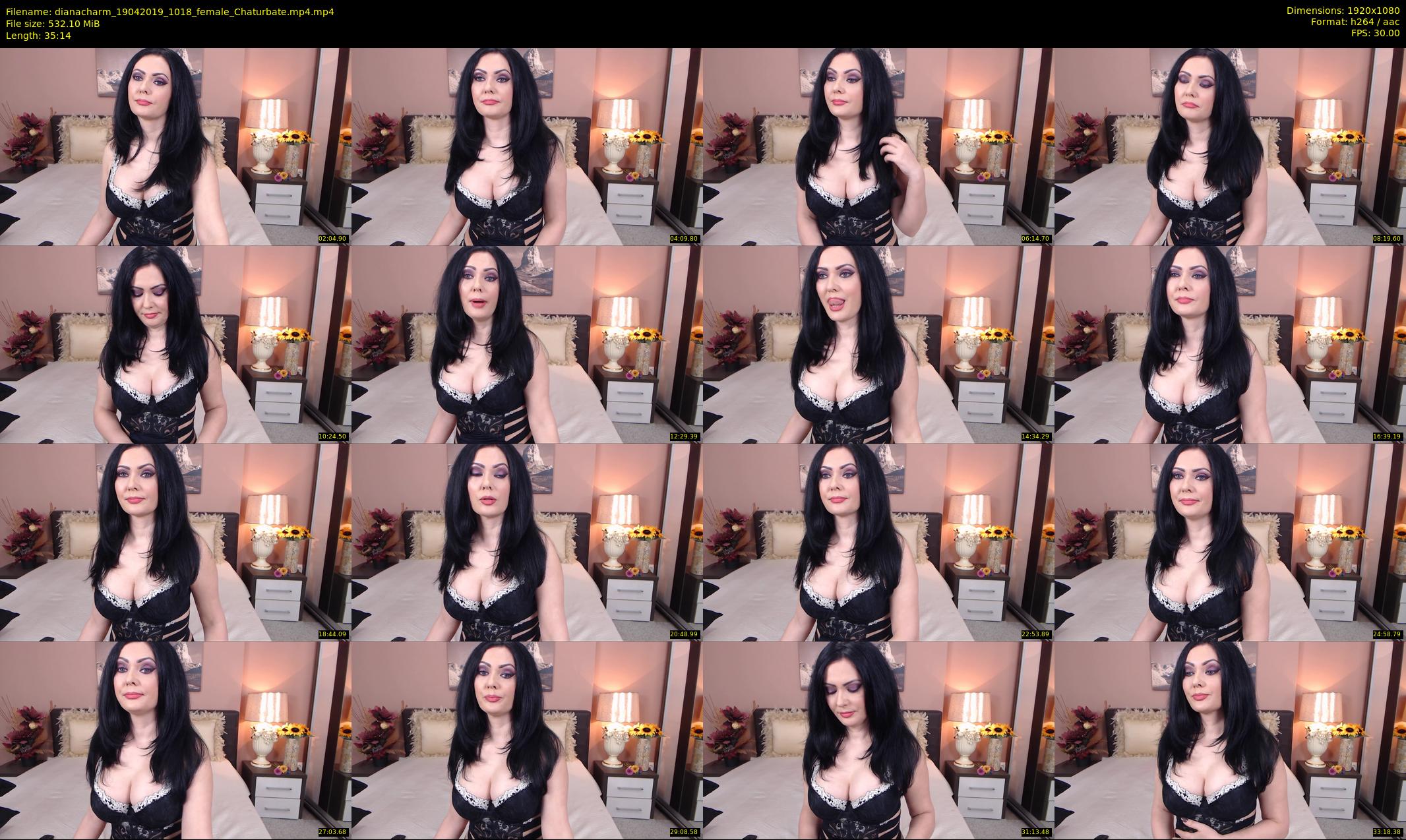 dianacharm — 36 minute Chaturbate female cam show recording, 1080p, Apr 19, 2019