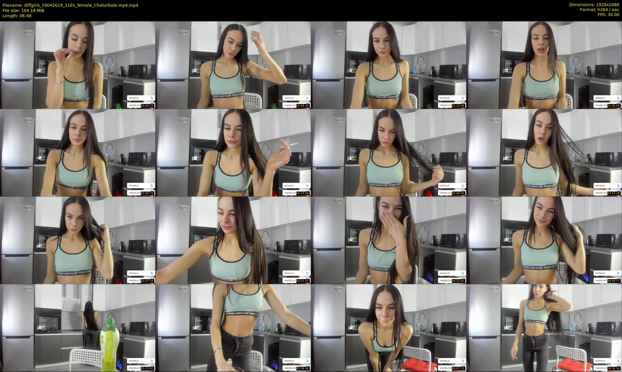 diffgirls — 7 minute Chaturbate female cam show recording, 1080p, Apr 19, 2019