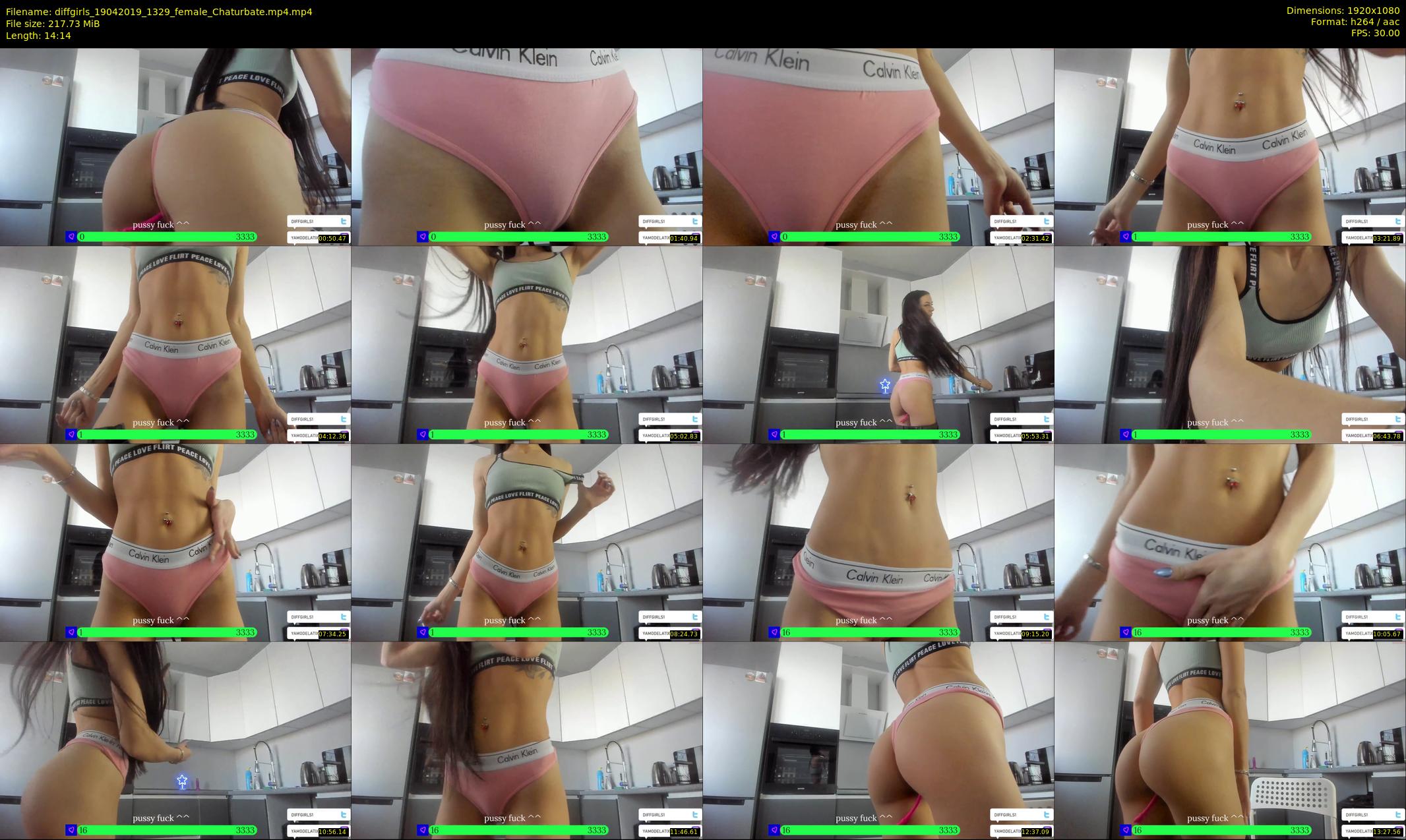 diffgirls — 15 minute Chaturbate female cam show recording, 1080p, Apr 19, 2019