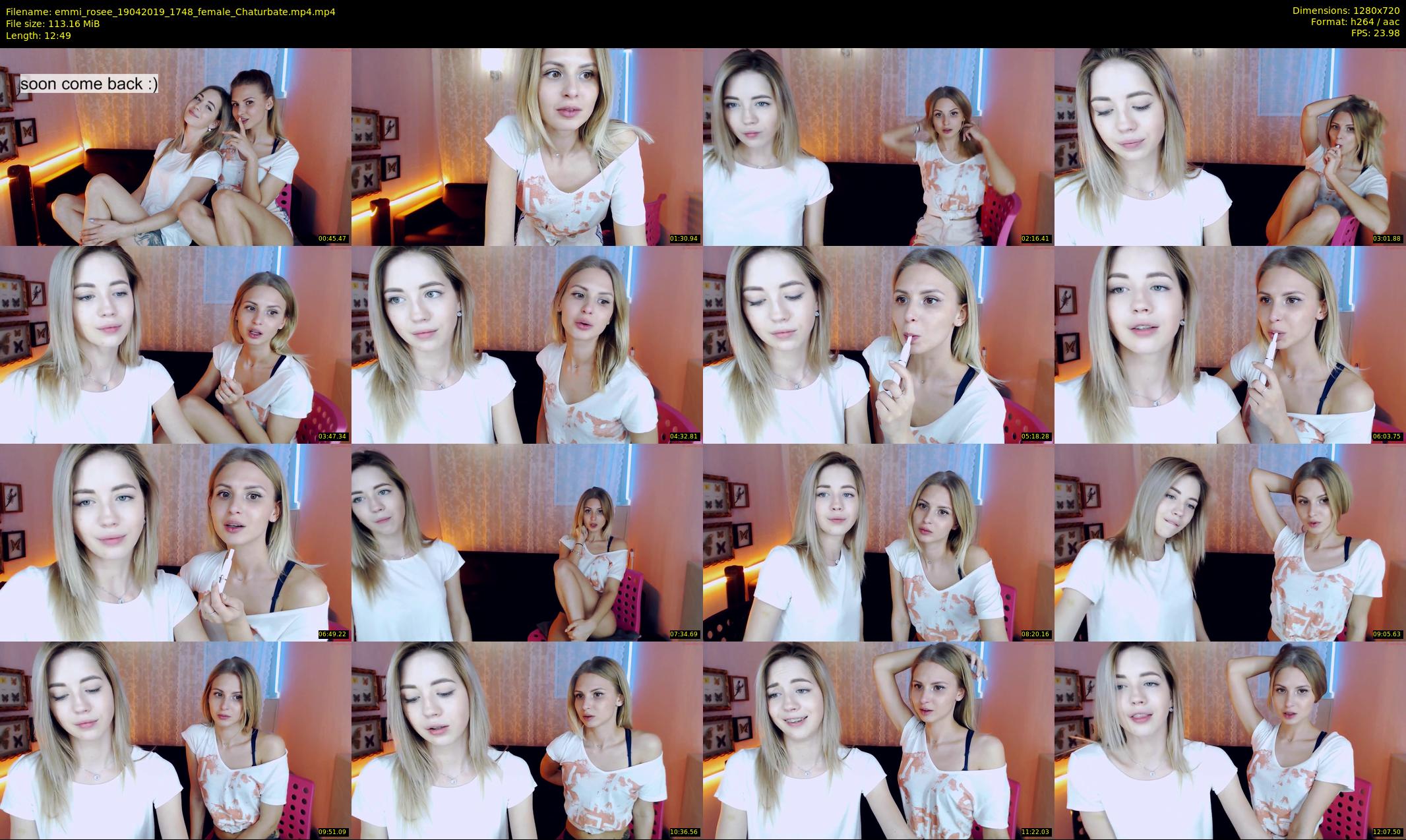 emmi_rosee — 13 minute Chaturbate female cam show recording, 720p, Apr 19, 2019