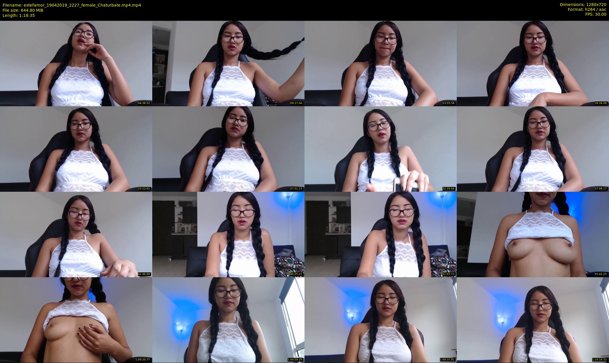 estefamor — 79 minute Chaturbate female cam show recording, 720p, Apr 19, 2019