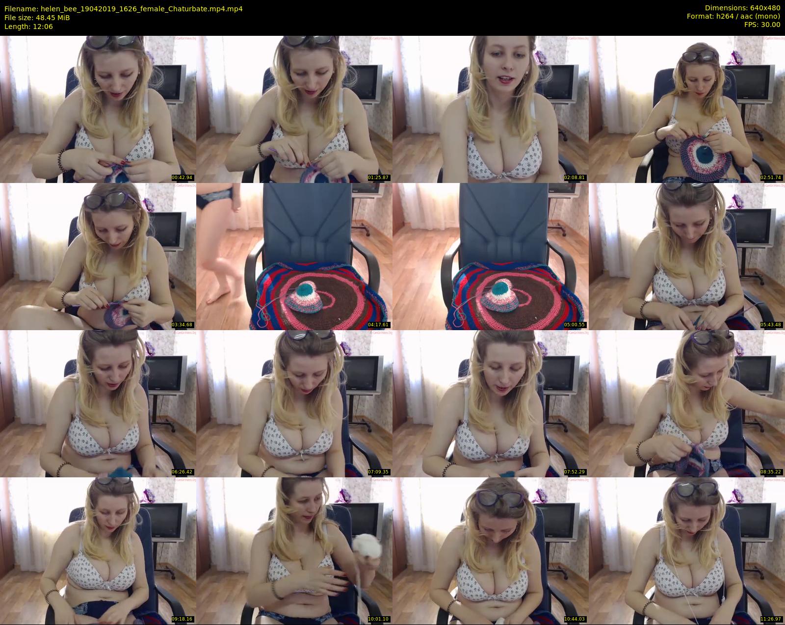 helen_bee — 13 minute Chaturbate female cam show recording, 480p, Apr 19, 2019